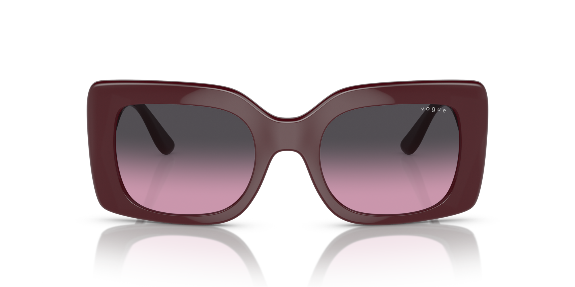 VOGUE-5481S/S 304890 FULL BORDEAUX(VIOLET GRADIENT GREY 52*21, Burdeos, hi-res image number 1