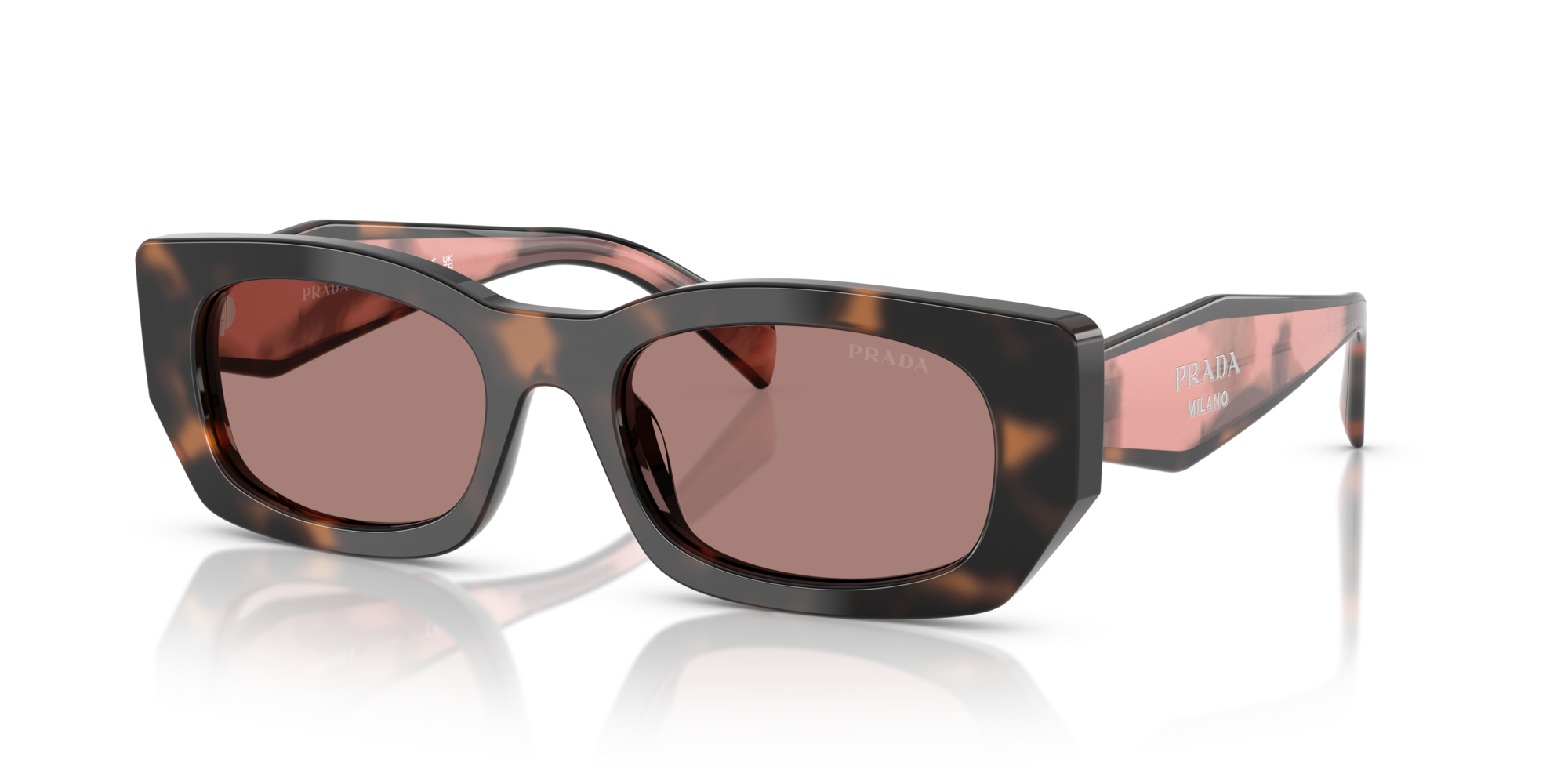 PRADA- B05S/S 23A60B MAUVE TORTOISE(LIGHT BROWN 53*19, , hi-res image number 0