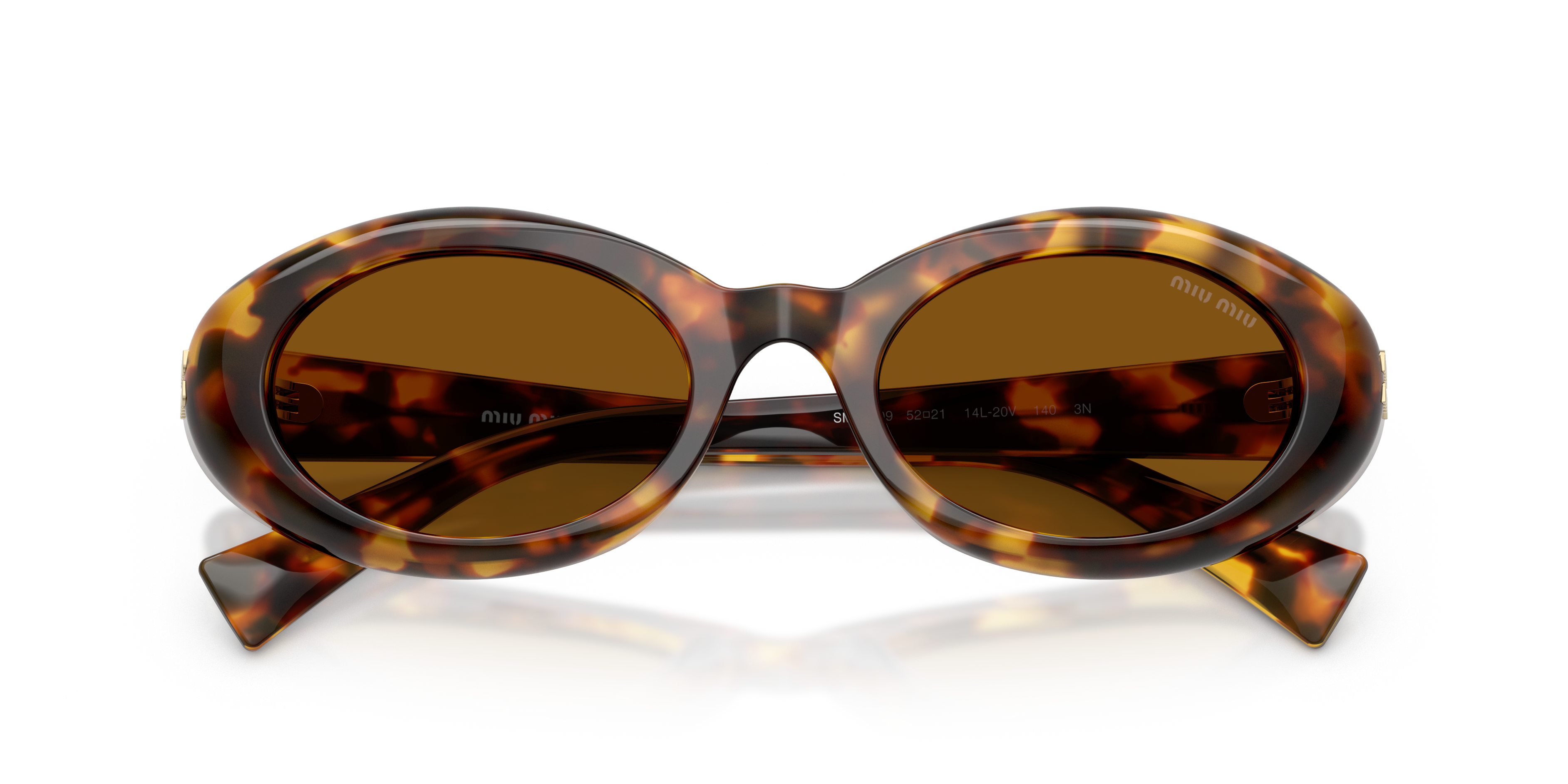 MIUMIU- B09S/S 14L20V HONEY HAVANA(DARK BRONZE 52*21, Havana, hi-res image number 4