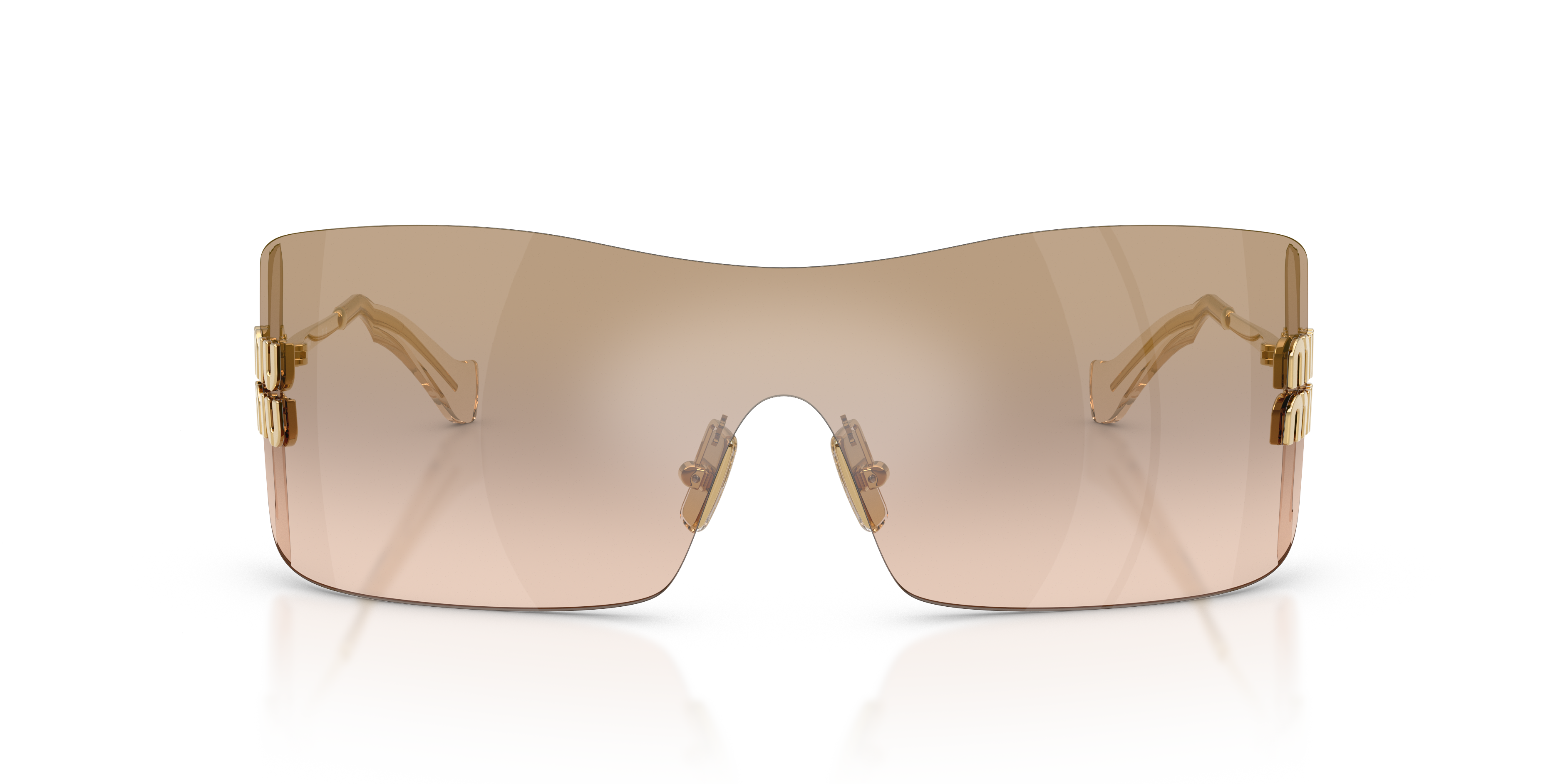 MIUMIU- B53S/S 5AK20P GOLD(LIGHT BROWN MIRROR BRONZE GRAD 44*0, , hi-res image number 1