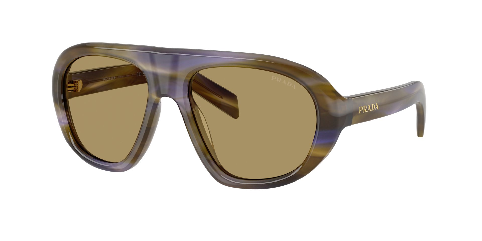 PRADA- C05S/S 23G70G STRIPED LAGUNA(GREEN OLIVE 57*18, , hi-res image number 0