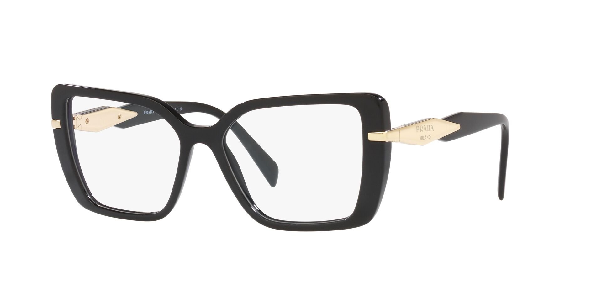 PRADA-03ZV/G 1AB1O1 BLACK 53*16, Negro, hi-res image number 0