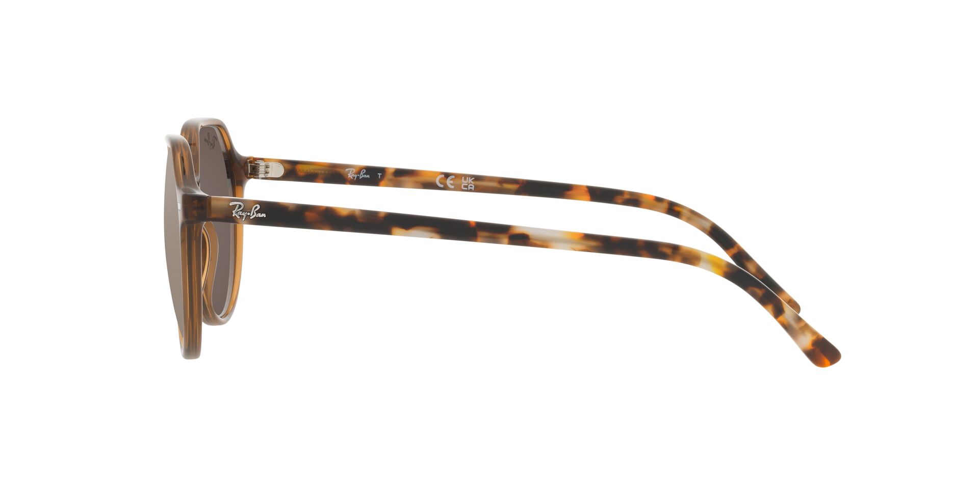 RB-2195 663693 TRANSPARENT BROWN(LIGHT BROWN MIRROR GOLD 53*18, Marrón transparente, hi-res image number 2