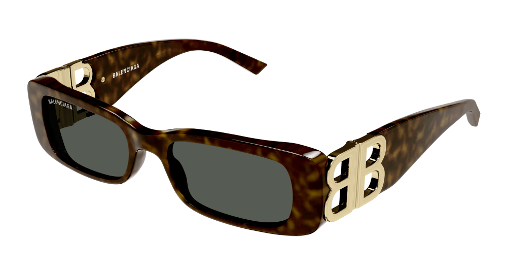 BALENCIAGA-BB0096/S 002 HAVANA/ ORO(VERDE 51*18, Havana, hi-res image number 0