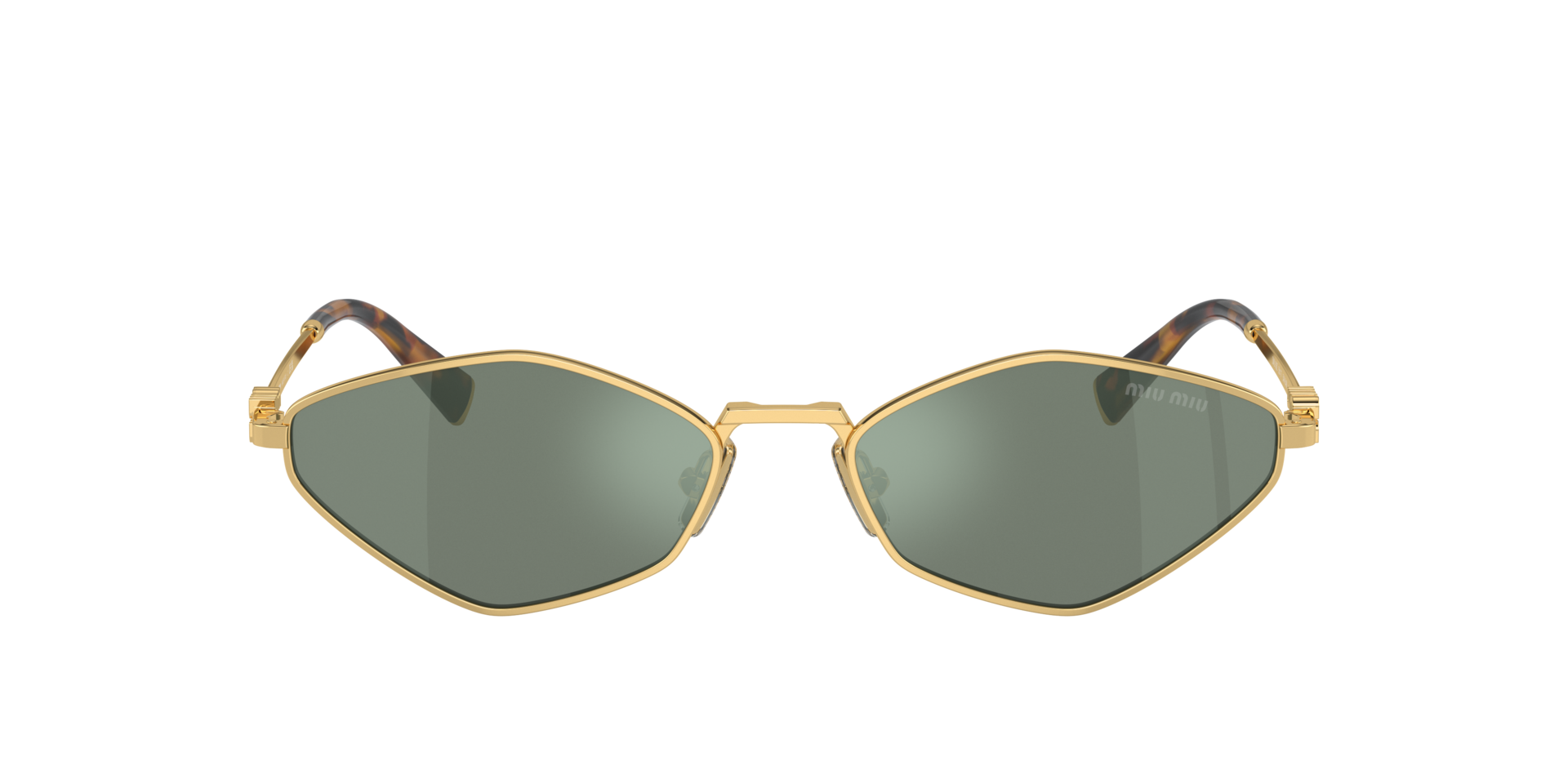 MIUMIU- 56ZS/S 5AK04M GOLD(GREEN MIRROR INTERNAL SILVER 56*17, Dorado, hi-res image number 1