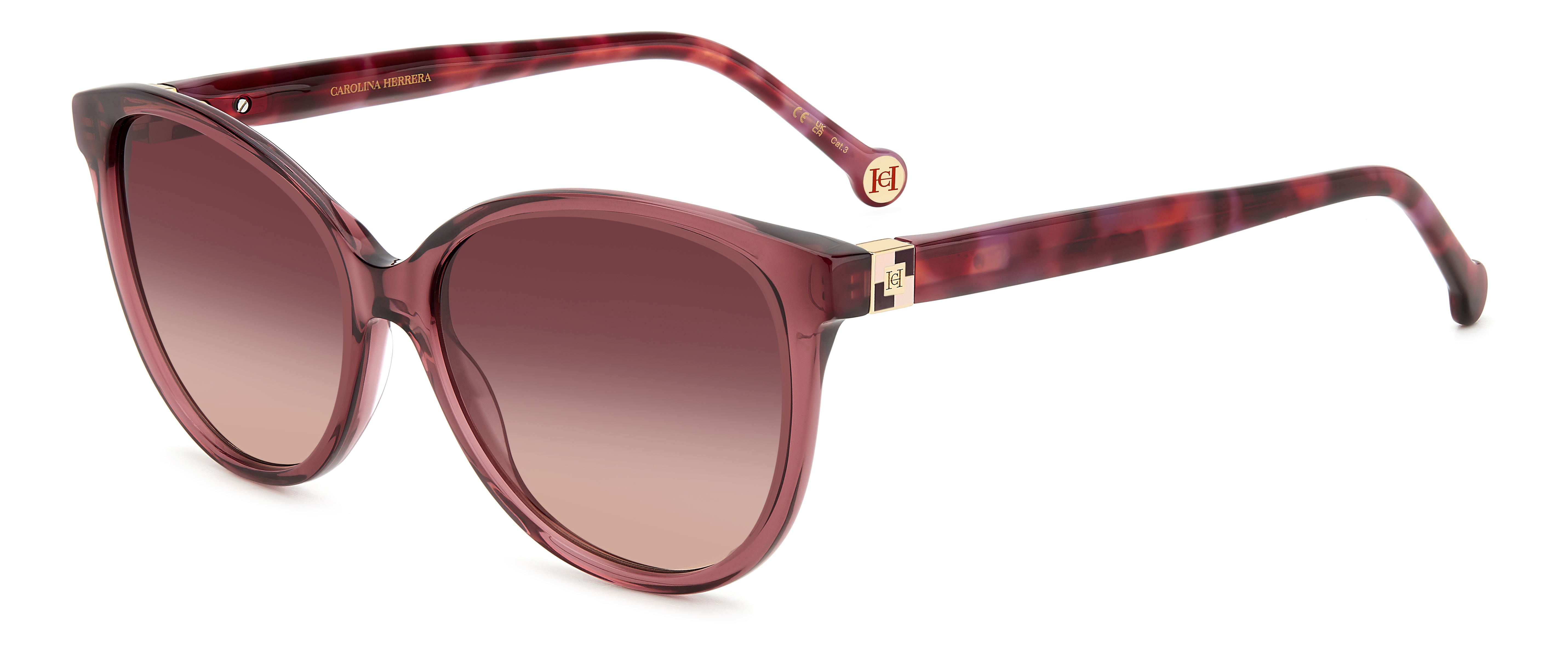 CAROLINA-0237/S 82U*3X BURGUNDY RED HAVANA(PINK DOUBLESHADE 56*16, Granate, hi-res image number 0