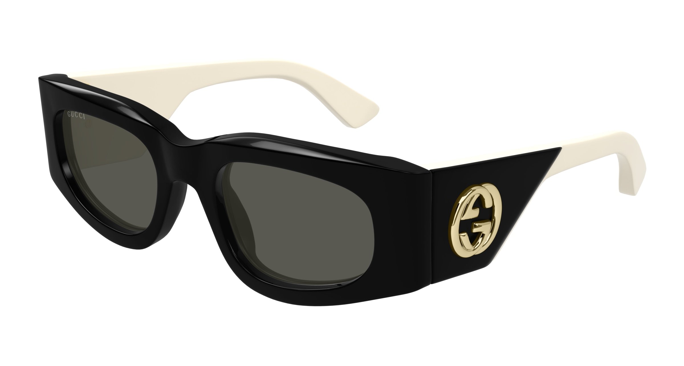 GUCCI-1664S/S 001 BLACK-IVORY-GREY 51*21, , hi-res image number 0