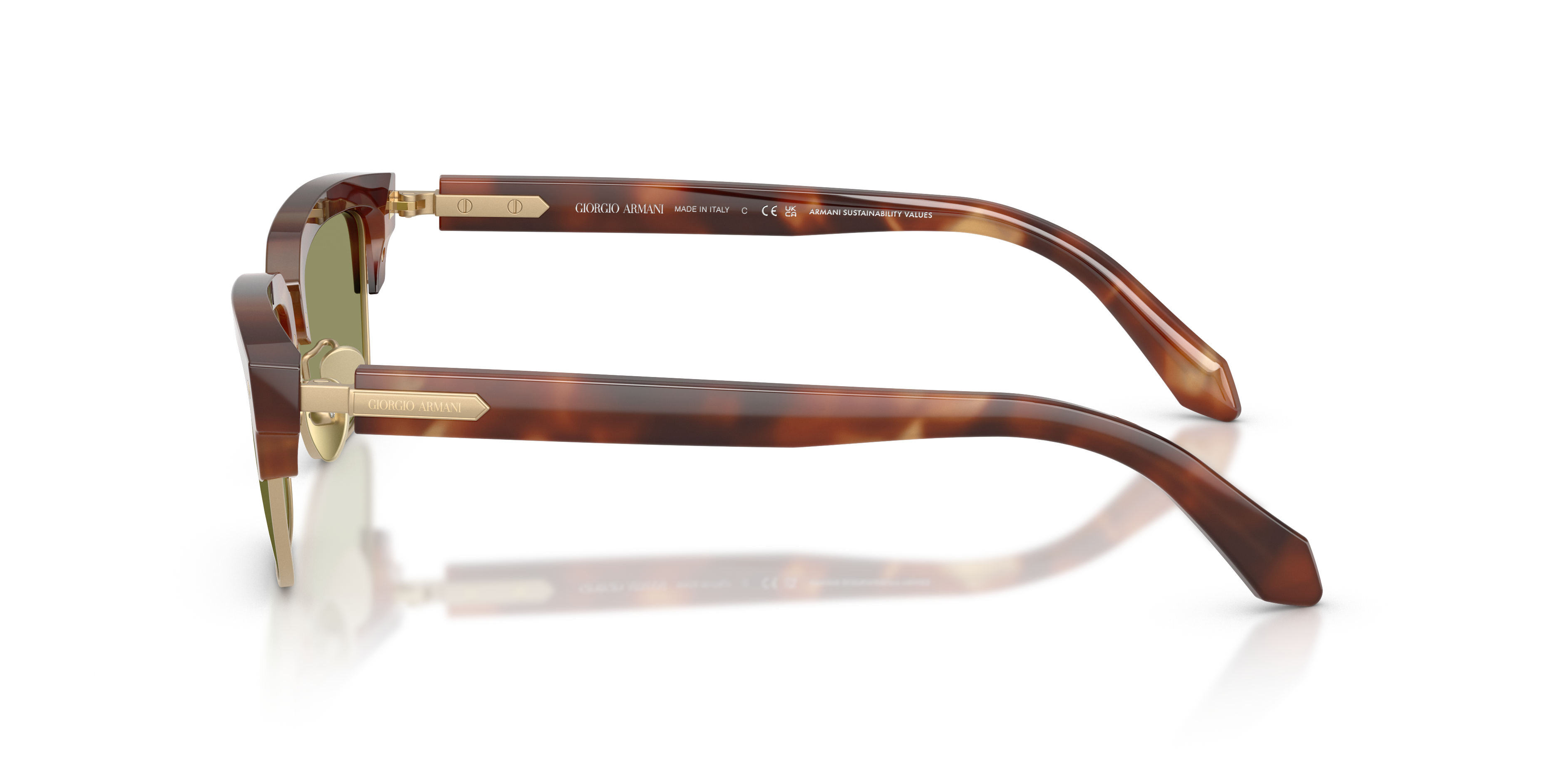 ARMANI-8243/S 630214 BROWN HAVANA(GREEN 52*19, , hi-res image number 2