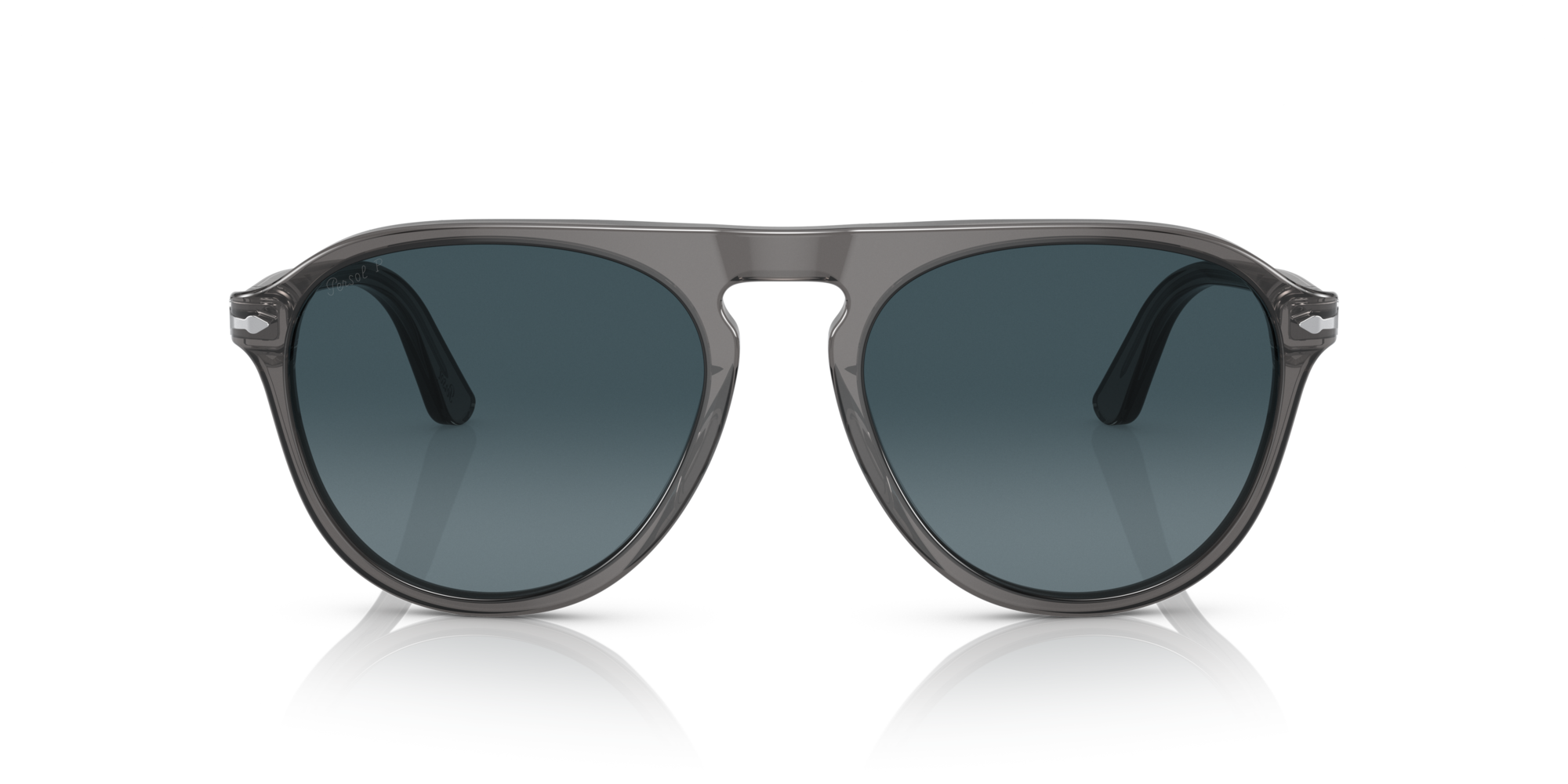 PERSOL-3302S/S 1196S3 TRANSPARENTE GREY (BLUE 55*19, Gris, hi-res image number 1