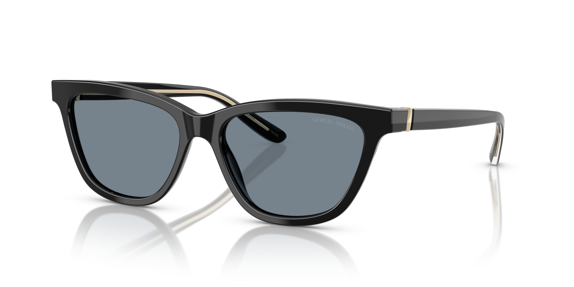 ARMANI-8221/S 587556 BLACK(LIGHT BLUE 55*16, , hi-res image number 0