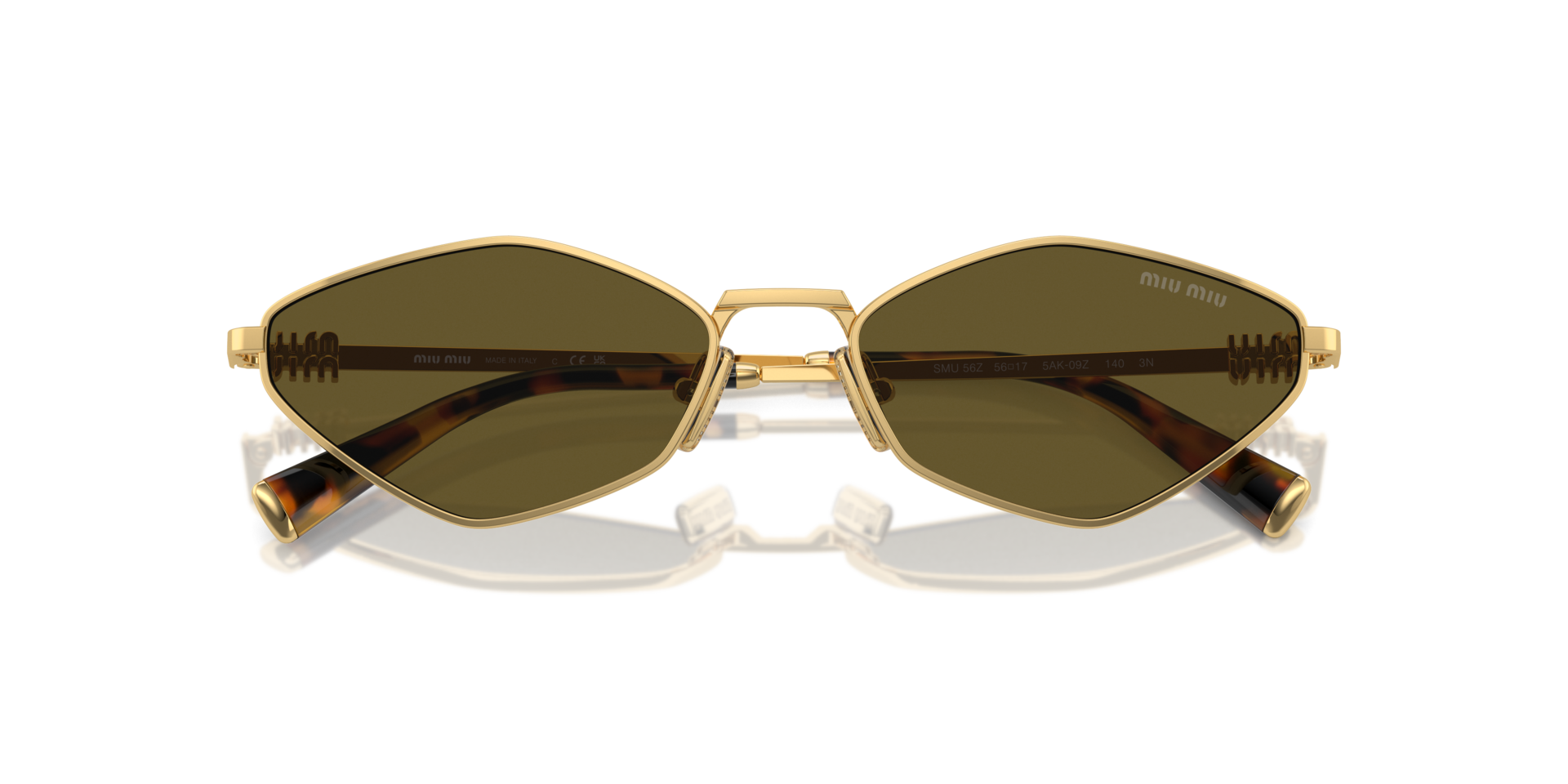 MIUMIU-56ZS/S 5AK/09Z GOLD (BROWN 56*17, Dorado, hi-res image number 3