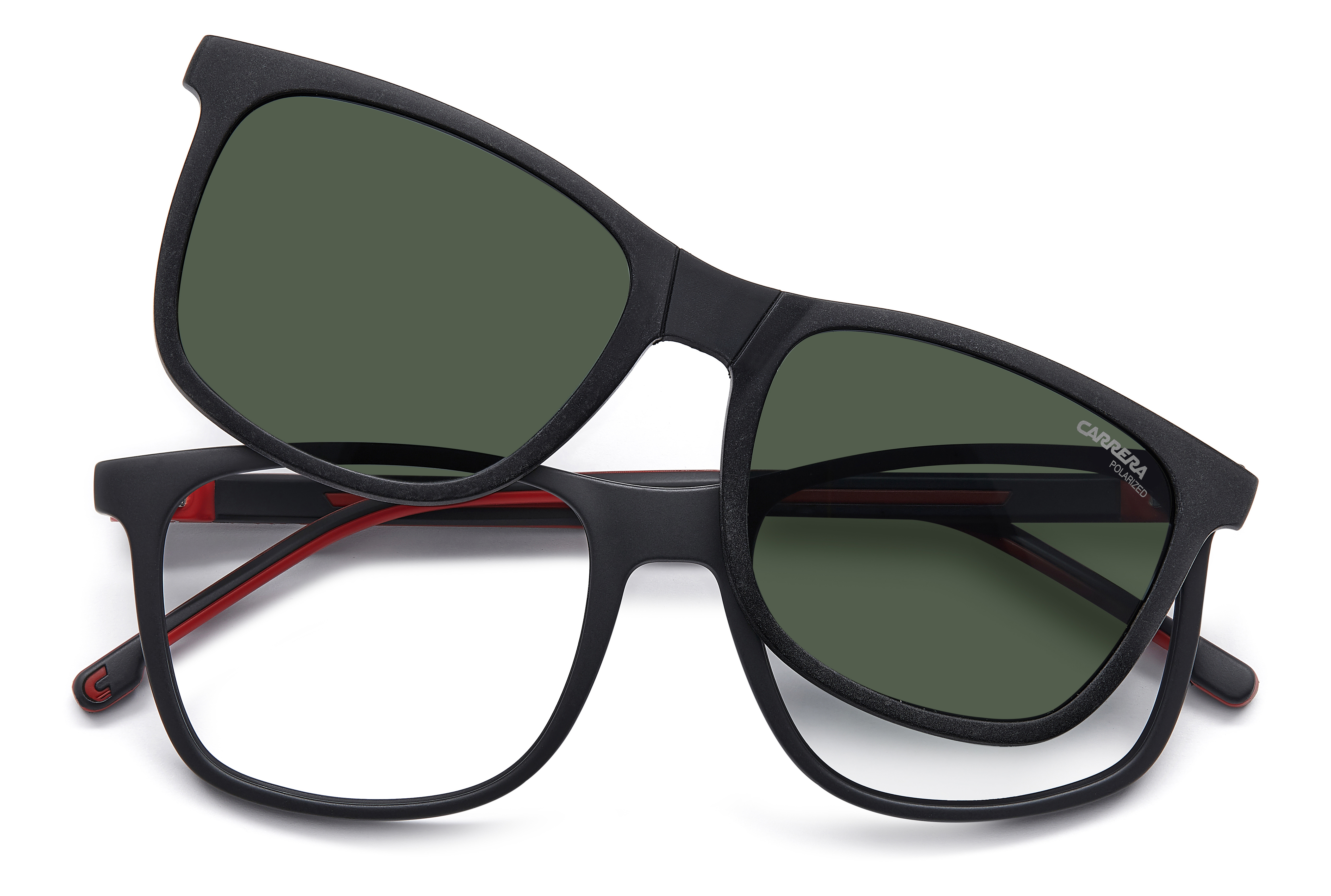 CARRERA-8918/C/G ( + CLIP) BLX*UC MATTE BLACK RED(GREEN POLARIZED 54*18, , hi-res image number 1
