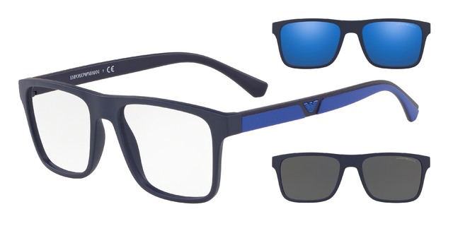EMPORIO-4115/S 57591W MATTE (CLIP) DARK BL 54*18, Azul, hi-res image number 0 EMPORIO-4115/S 57591W MATTE (CLIP) DARK BL 54*18, Azul, hi-res image number 0