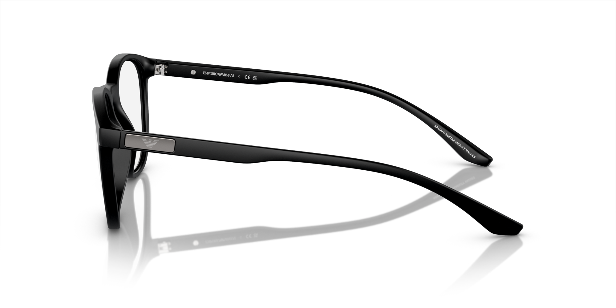 EMPORIO-3229/G 5001 MATTE BLACK 53*19, , hi-res image number 2