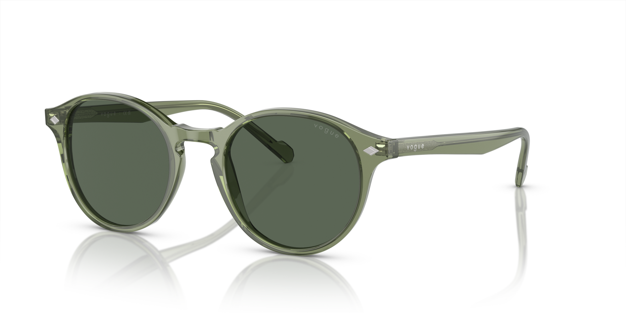VOGUE-5327/S 282071 TRANSPARENT GREEN 51*20, , hi-res image number 0