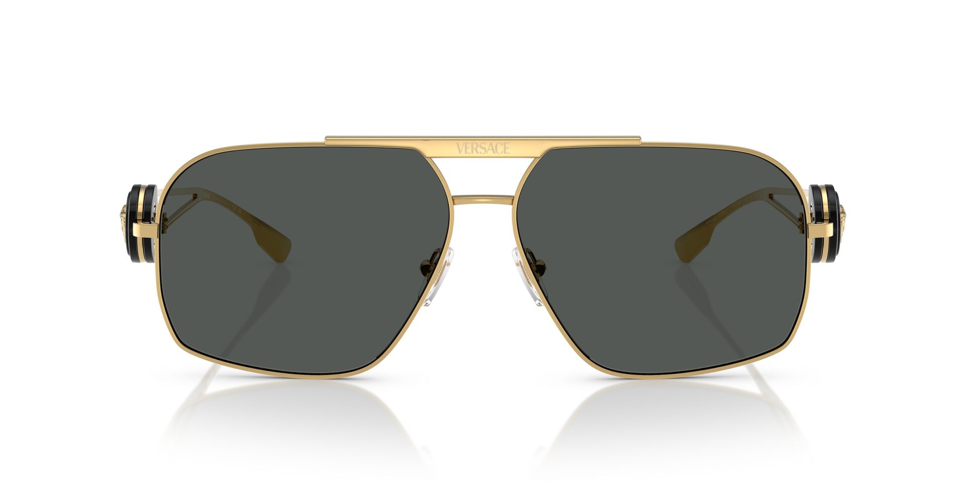 VERSACE-2269/S 100287 GOLD(DARK GREY 62*13, , hi-res image number 1
