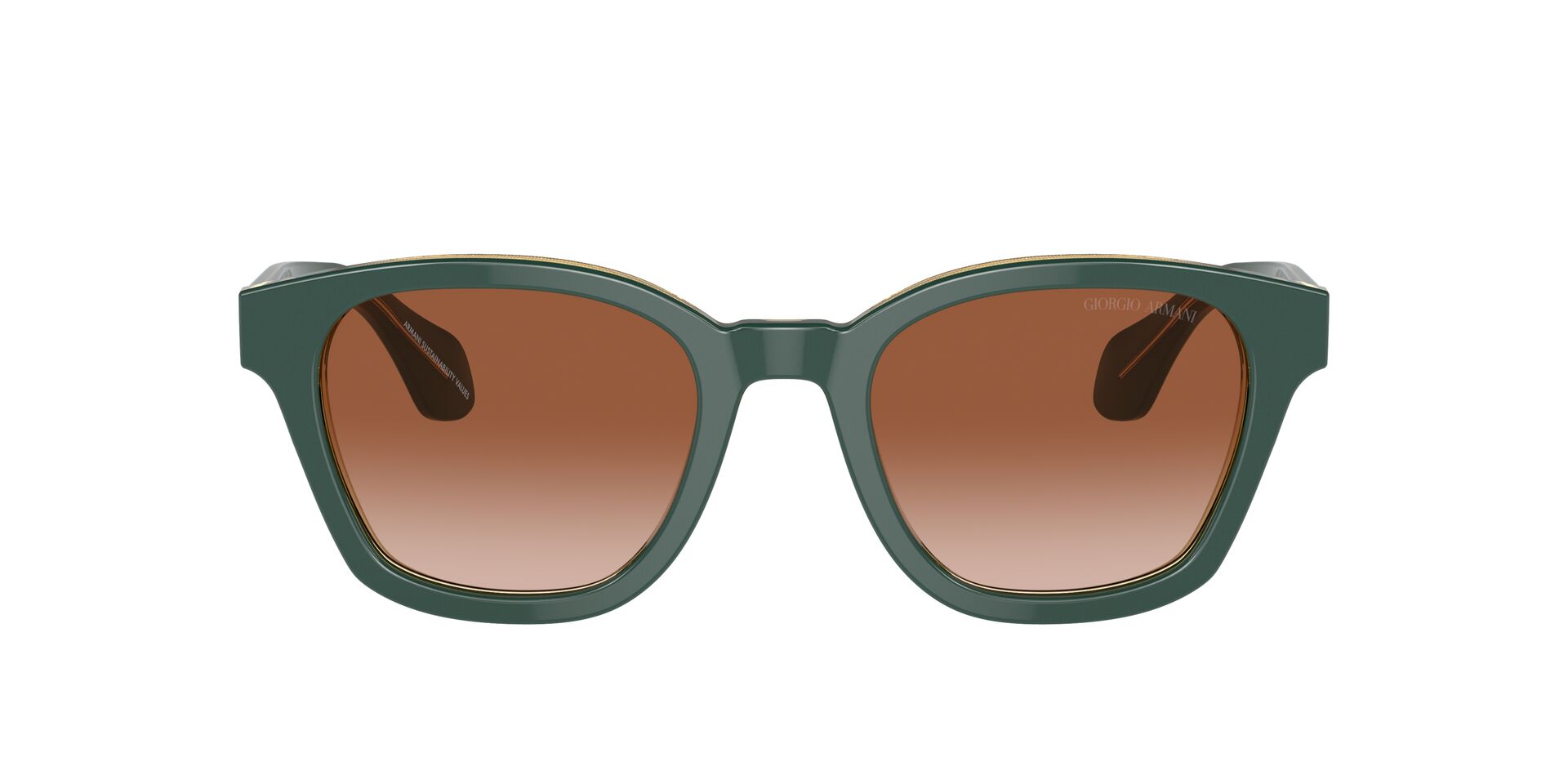 ARMANI-8207/S 608613 TOP GREEN/TRANSPARENT OLIVE(GRADIENT BROWN 50*21, , hi-res image number 1