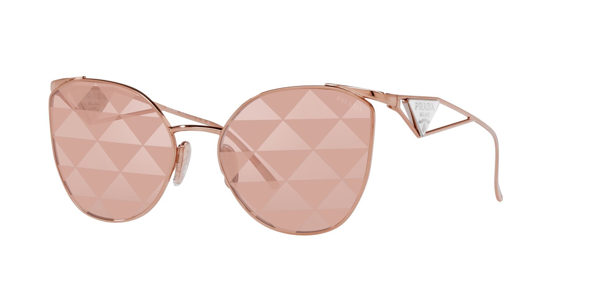 PRADA-50ZS/S SVF05T PINK GOLD(PINK TAMPO TRIANGLES SILVER 59*19, , hi-res image number 0