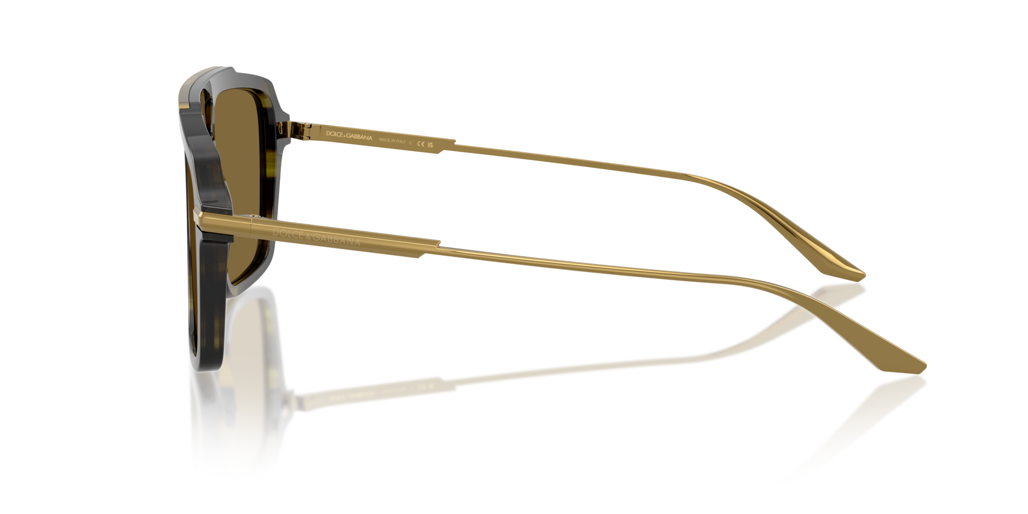 GABBANA-4477/S 3447S7 STRIPED OLIVE(BROWN 56*17, , hi-res image number 2