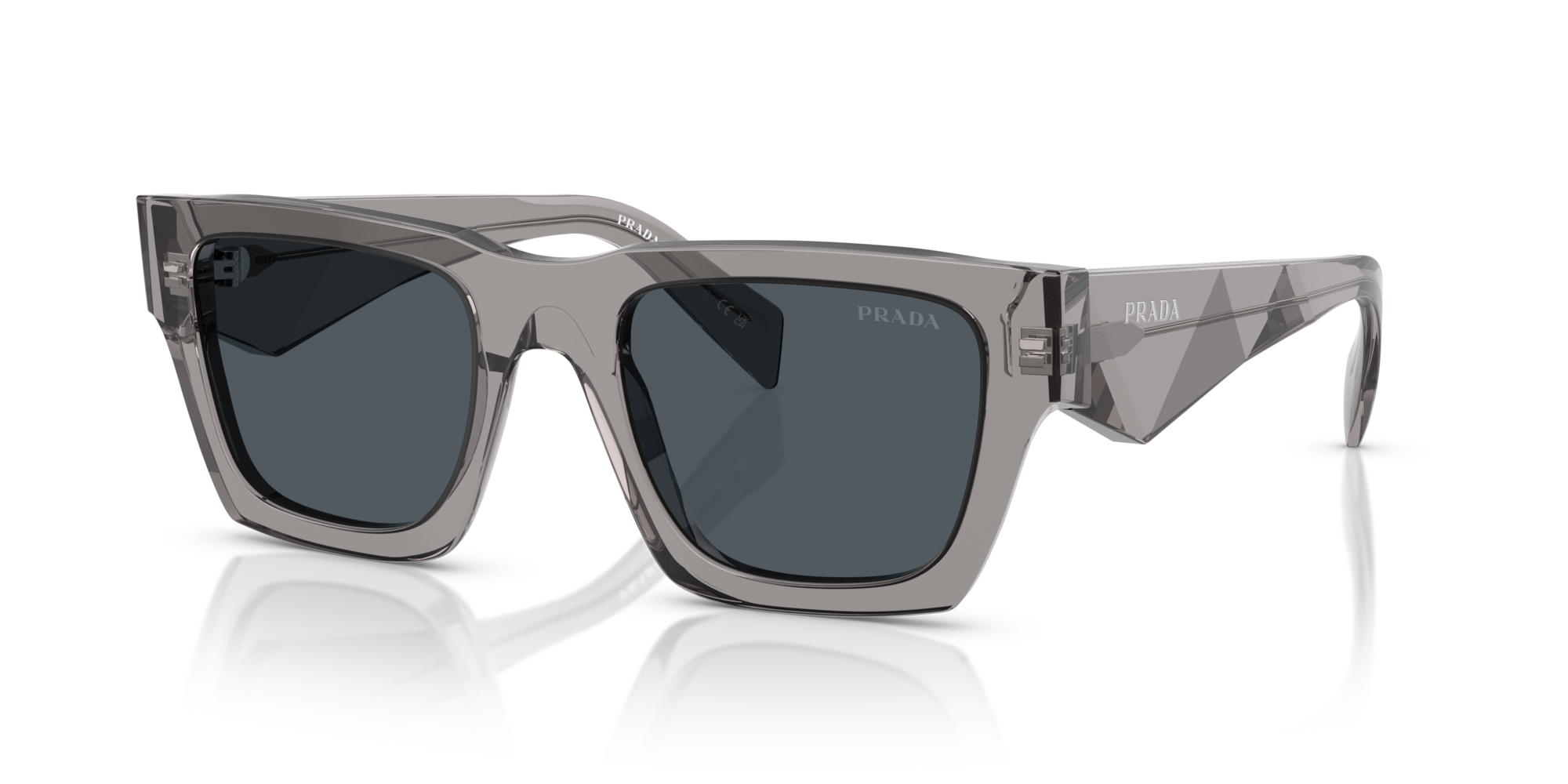 PRADA-A06S/S 16Z70B TRANSPARENT DARK GREY(DARK GREY 50*21, Transparente gris, hi-res image number 0