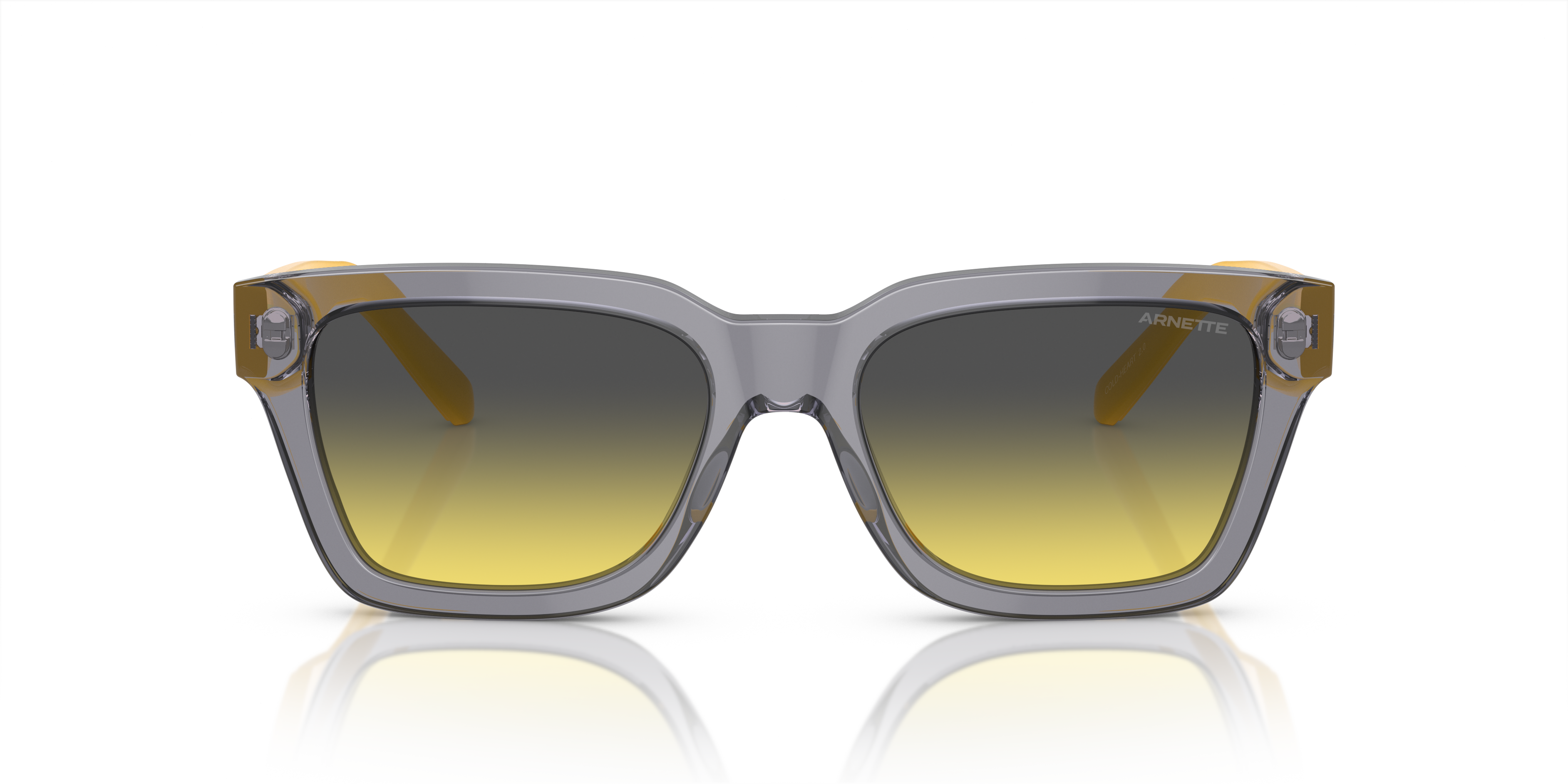 ARNETTE-4334 12432Q TRANSPARENT GREY(CLEAR FIFTY YELLOW/DARK GREY 53*18, Gris, hi-res image number 1