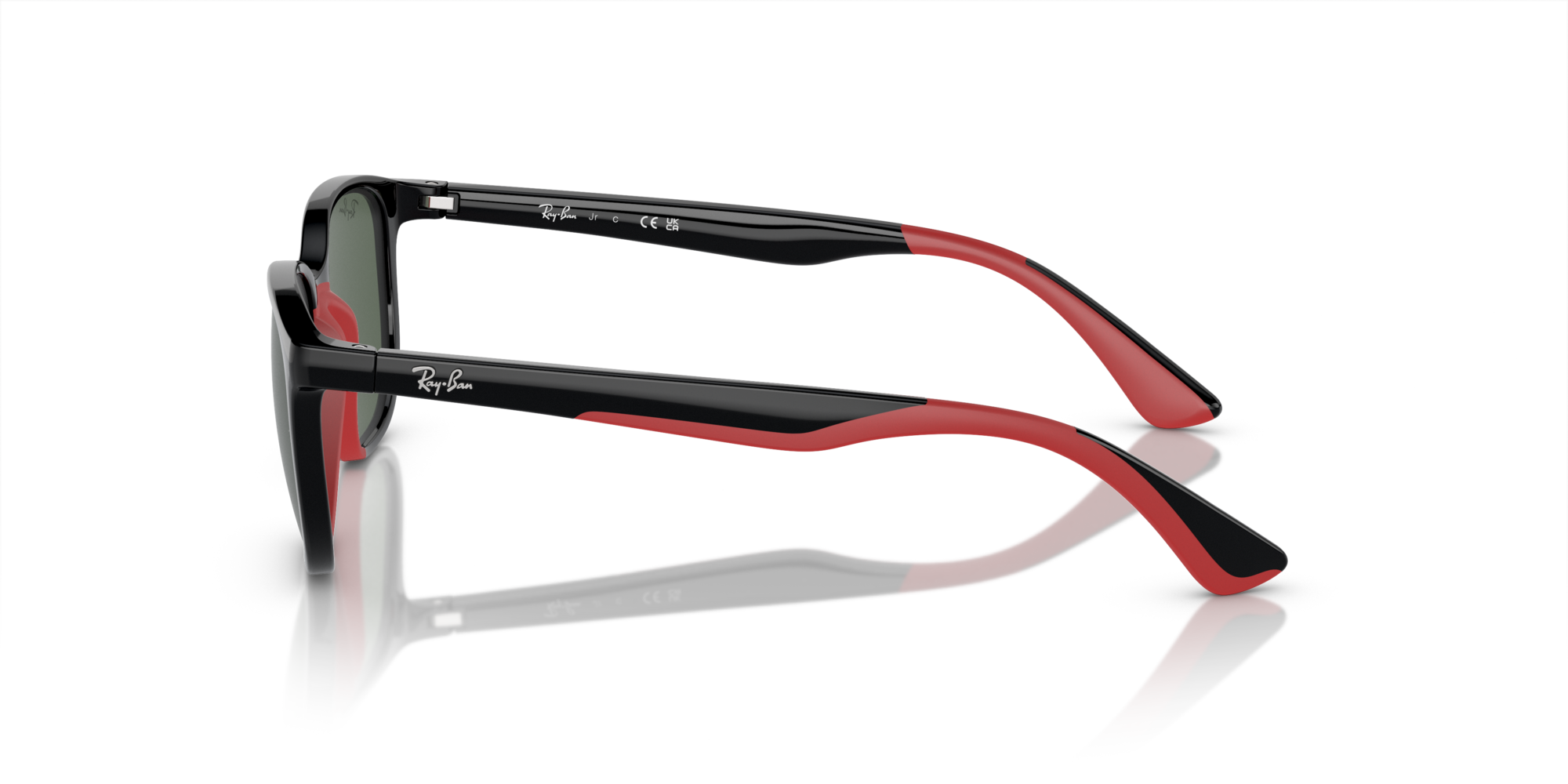 RJ-9078S 713171 BLACK ON RUBBER RED(DARK GREEN 48*16, Negro | Rojo, hi-res image number 2