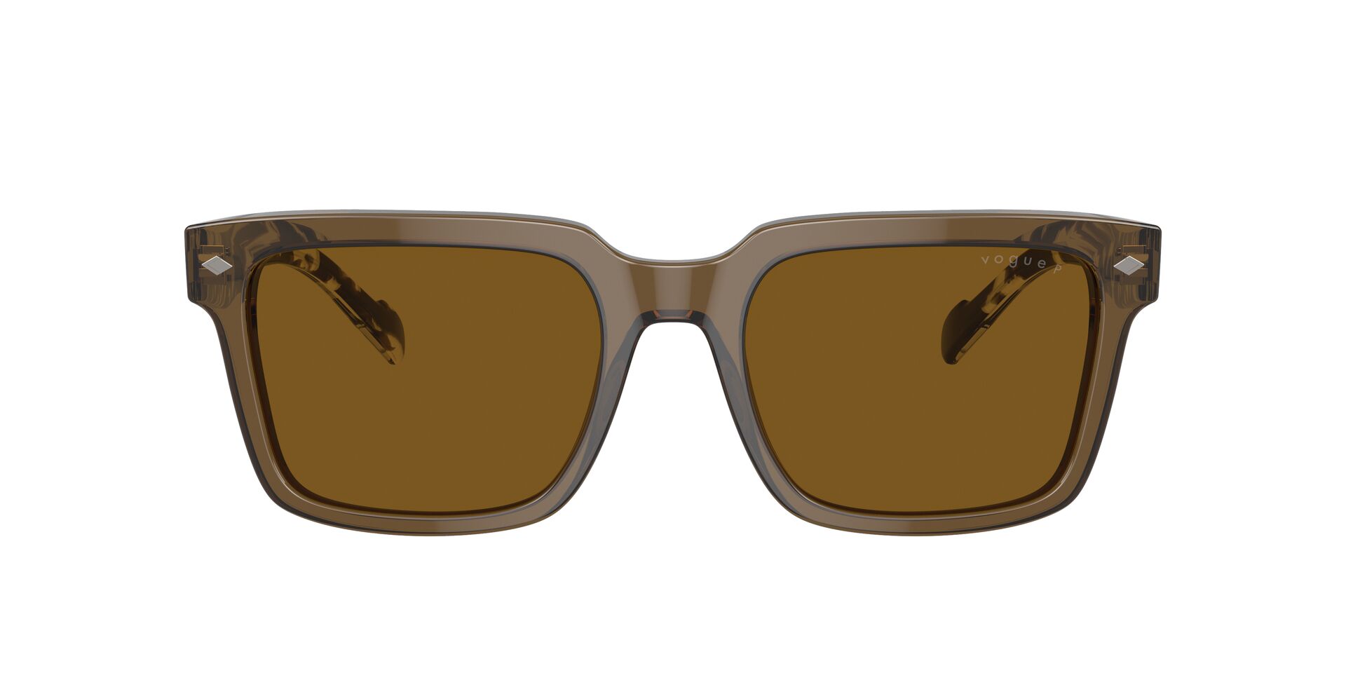 VOGUE-5573/S 314483 TRANSPARENT OLIVE GREEN(DARK BROWN POLAR 55*20, Verde transparente, hi-res image number 1