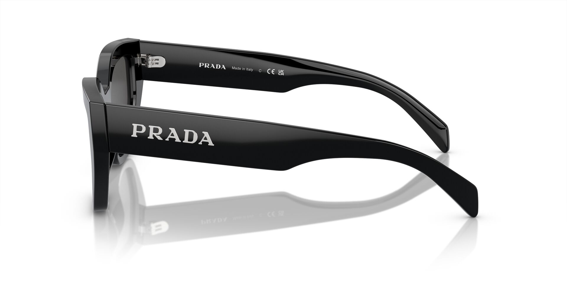 PRADA-A09S/S 1AB5S0 BLACK(DARK GREY 53*18, Negro, hi-res image number 2