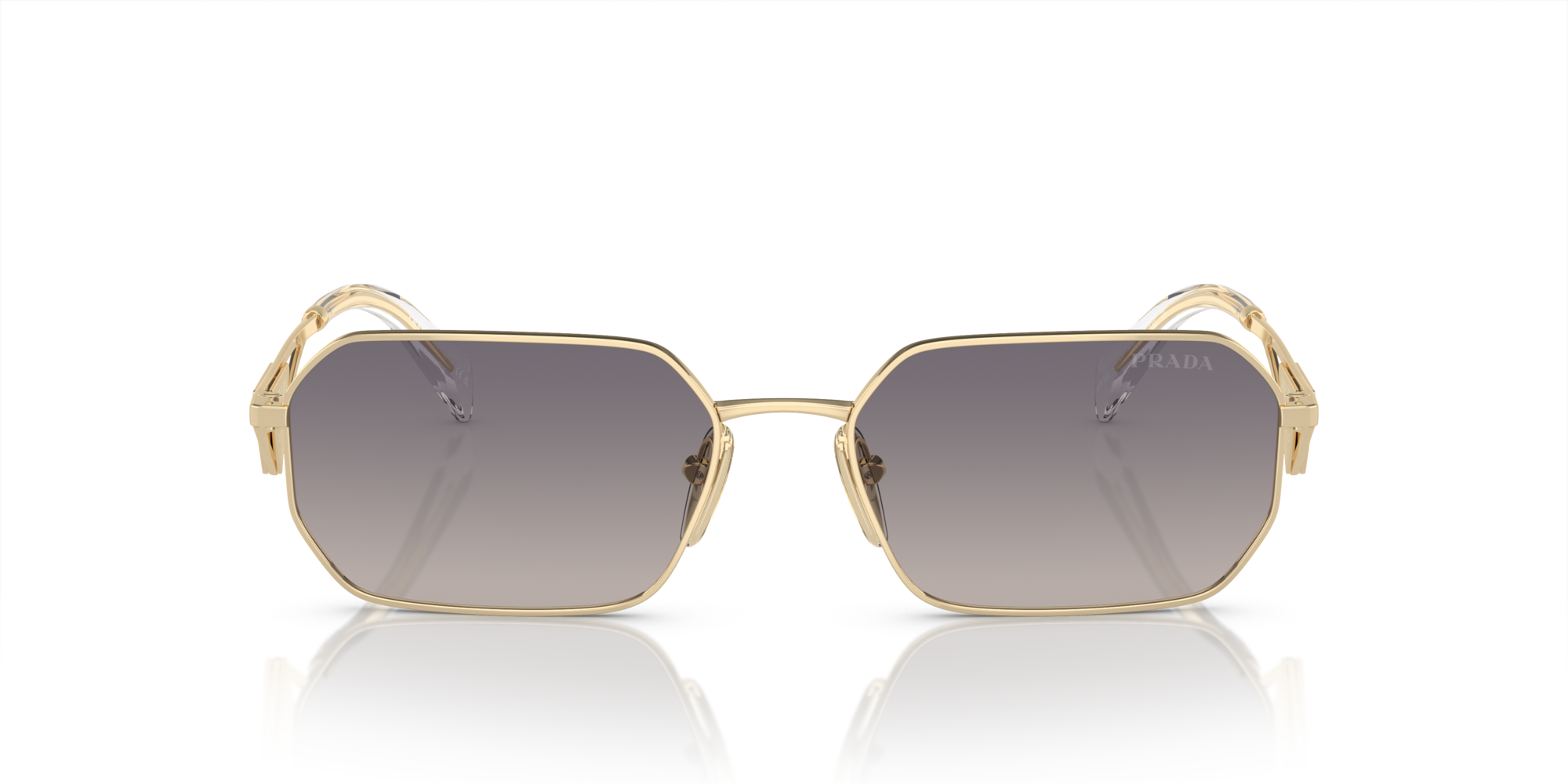 PRADA-A51S/S ZVN30C PALE GOLD (GRAD BLUE MIRROR INT SILVER) 58*17, Oro pálido, hi-res image number 1