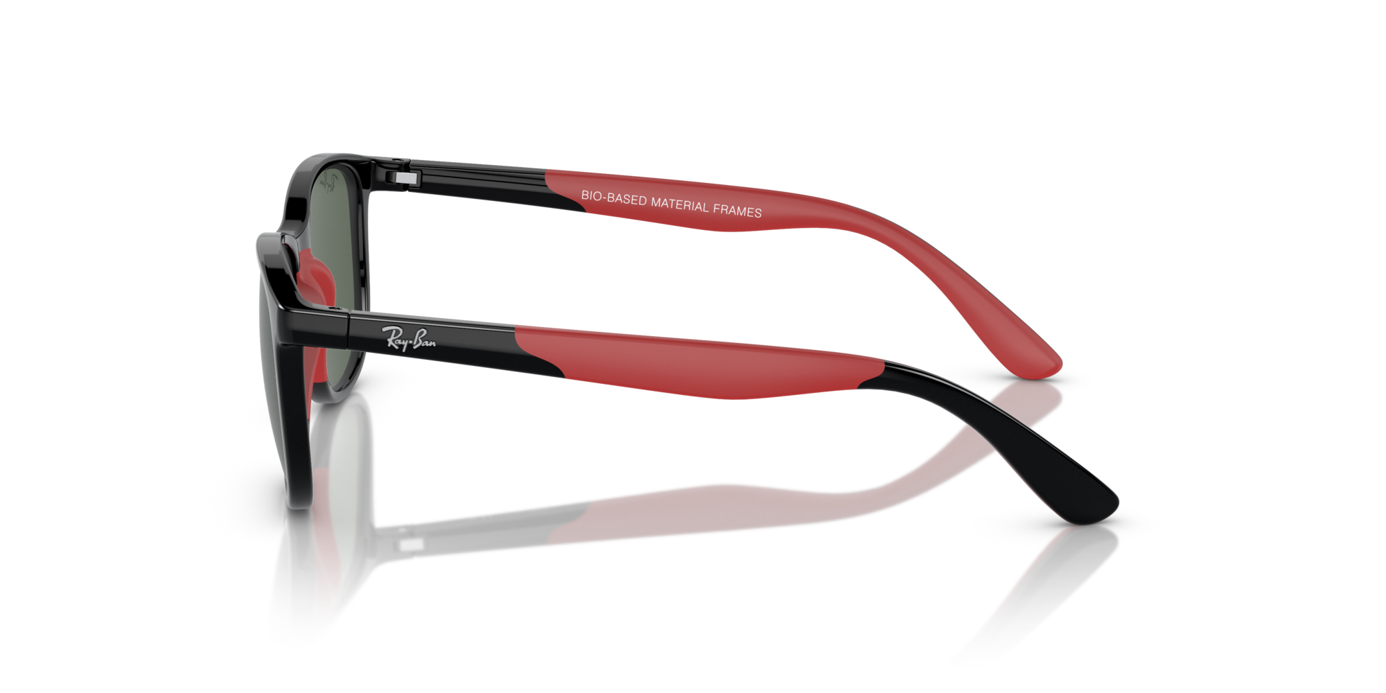 RJ-9077S 713171 BLACK ON RUBBER RED (DARK GREEN) 49*16, Negro | Rojo, hi-res image number 2