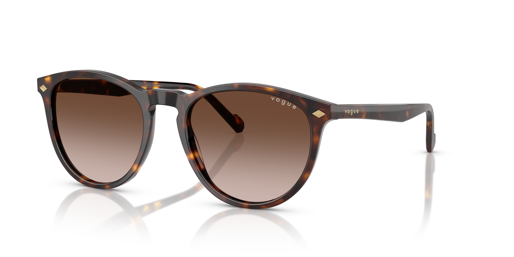 VOGUE-5599/S W65613 DARK HAVANA(GRADIENT BROWN 53*19, , hi-res image number 0