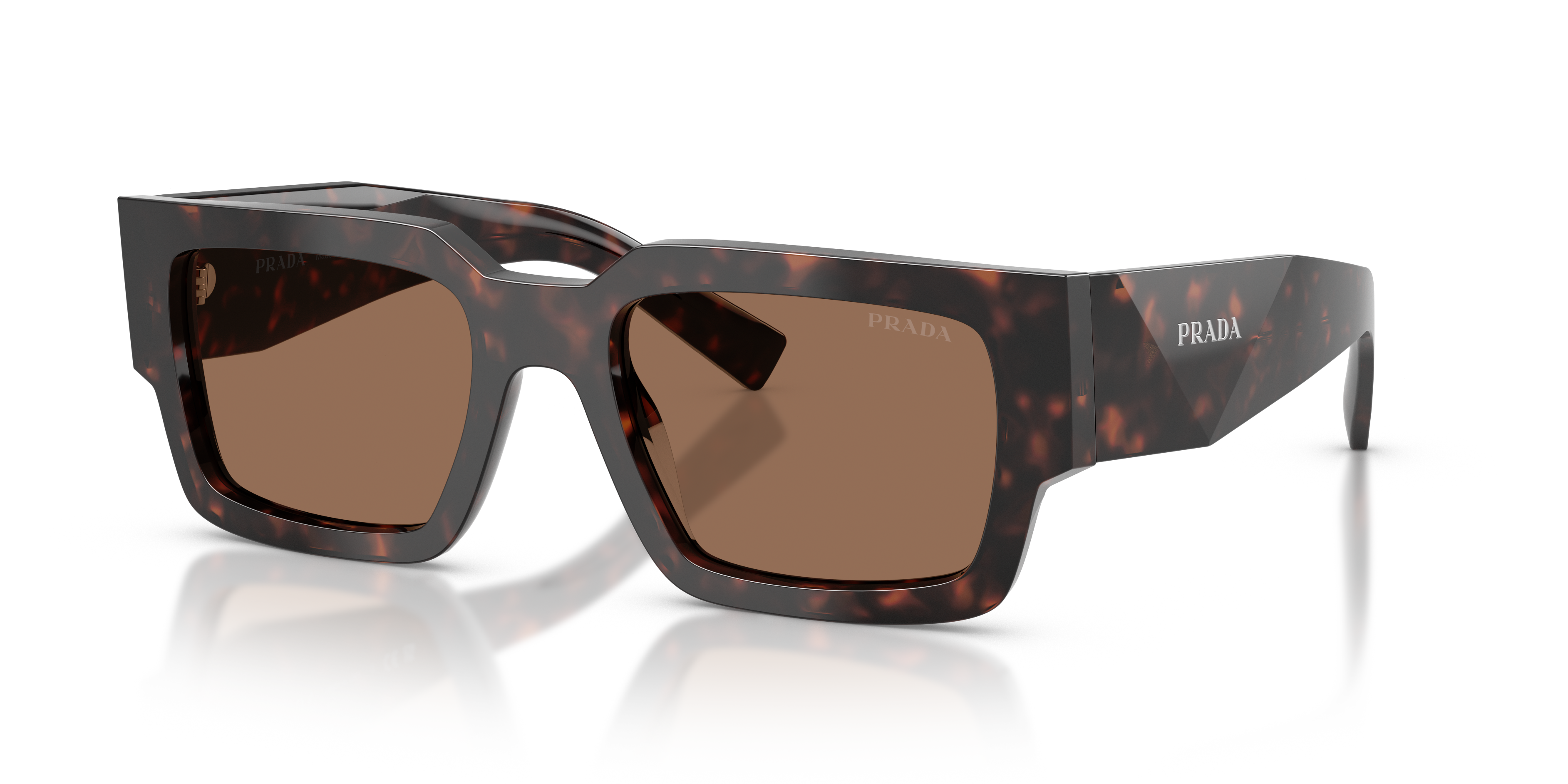 PRADA- B17S/S 17N06B ROOT TORTOISE(DARK BROWN 54*20, , hi-res image number 0