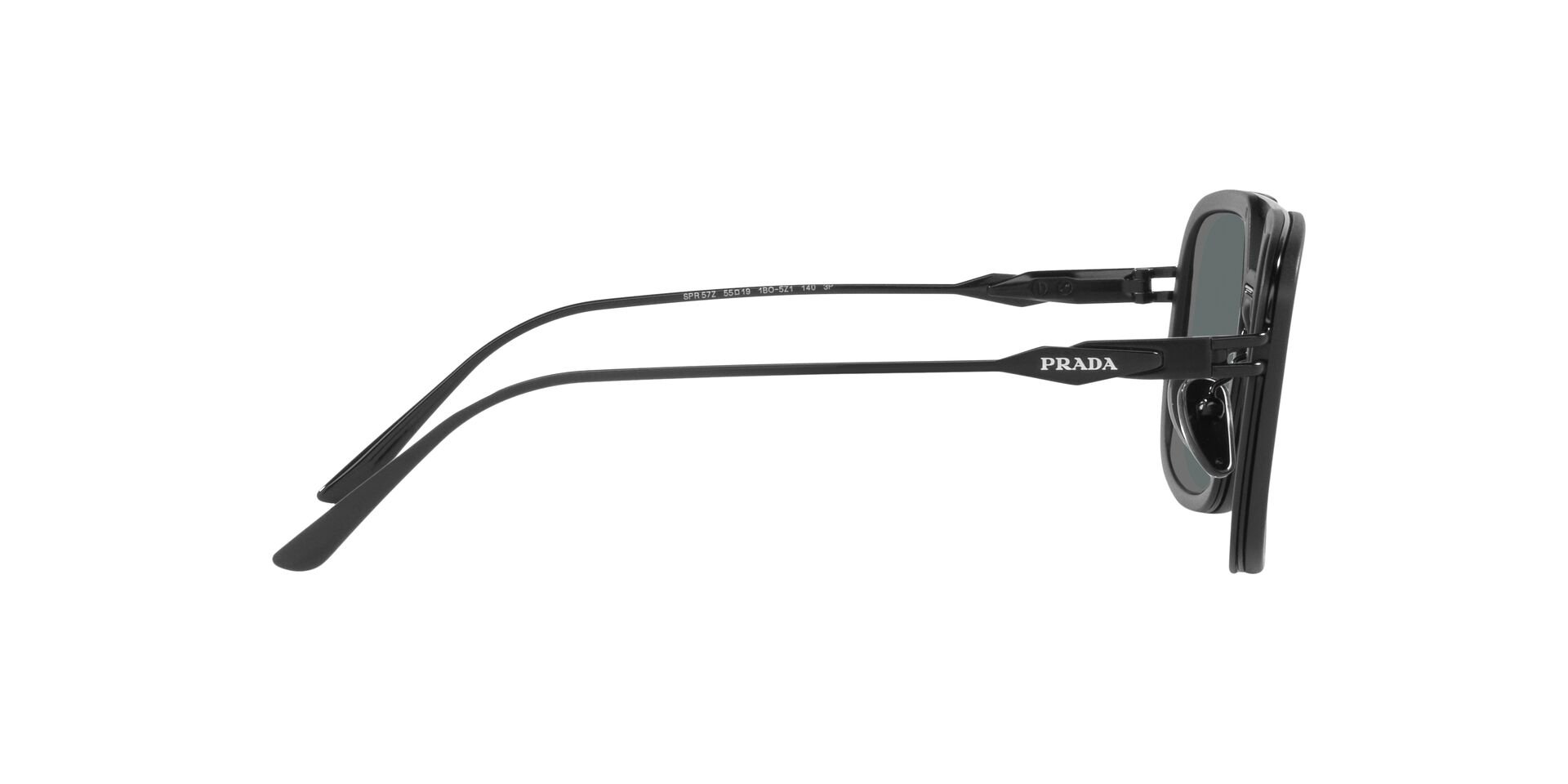 PRADA-57ZS/S 1BO5Z1 MATTE BLACK(POLAR DARK GREY 55*19, Negro, hi-res image number 3