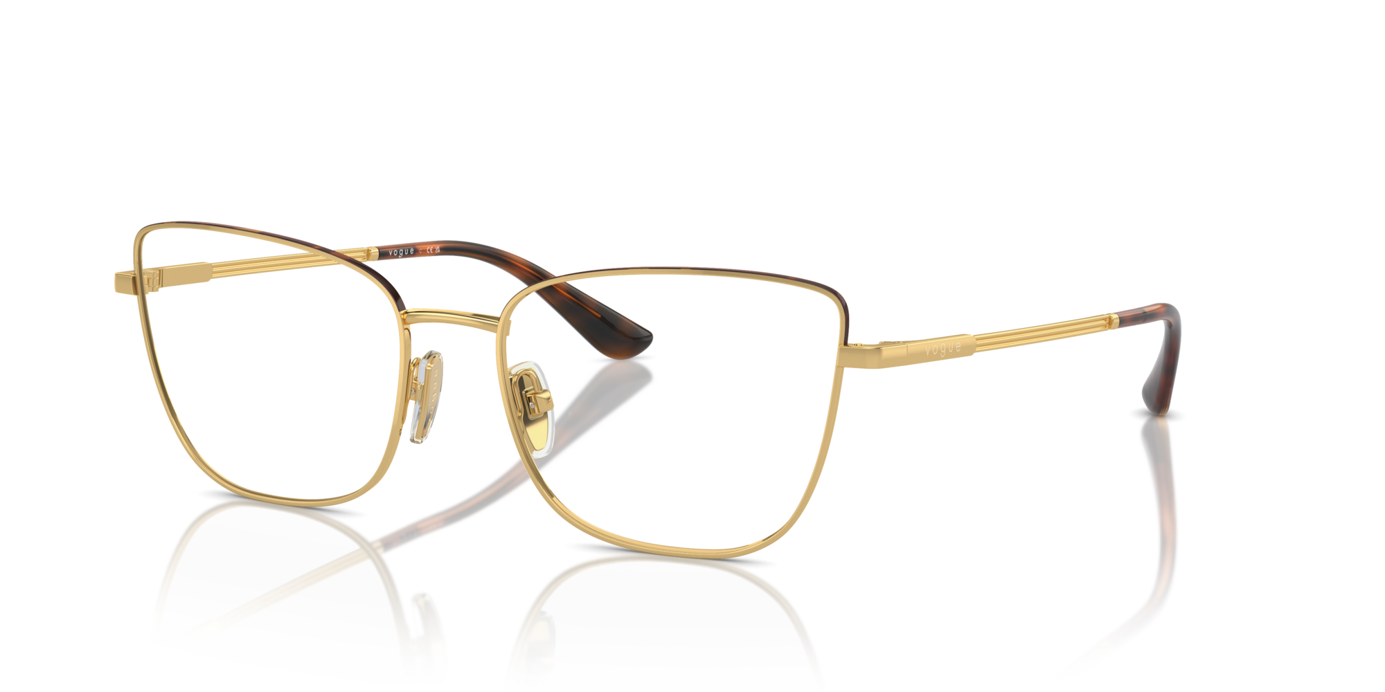 VOGUE-4307/G 280 GOLD/TOP HAVANA 52*17, , hi-res image number 0