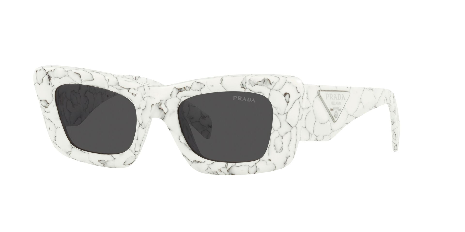 PRADA-13ZS/S 17D5S0 MATTE WHITE MARBLE(DARK GREY 50*21, Blanco, hi-res image number 0