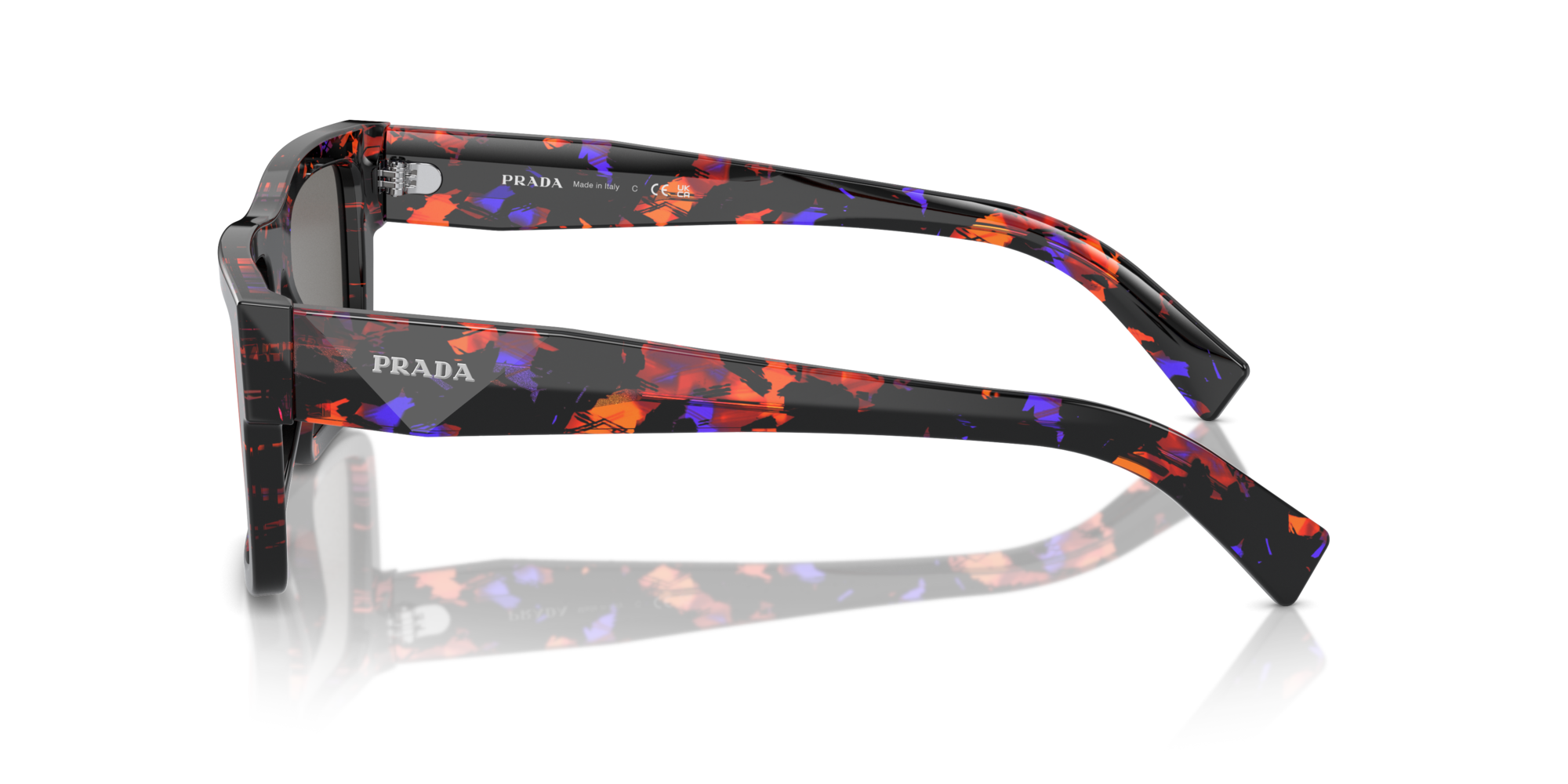 PRADA-19WS/S 06V-40E JASPE ROJO LILA NEGRO 52*21, Abstracto naranja, hi-res image number 2