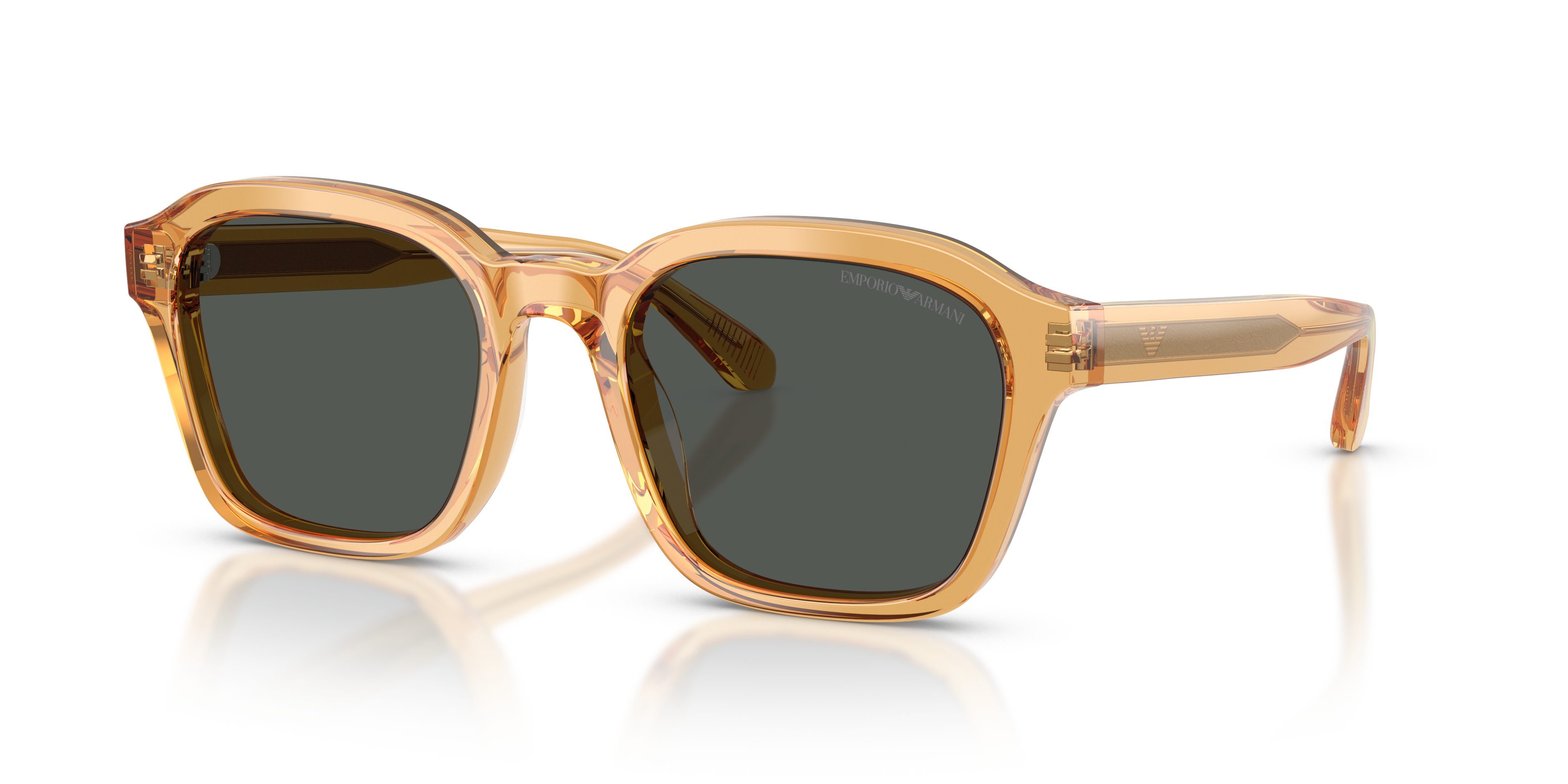 EMPORIO-4245U/S 624687 SHINY TRANSPARENT YELLOW(DARK GREY 54*21, , hi-res image number 0