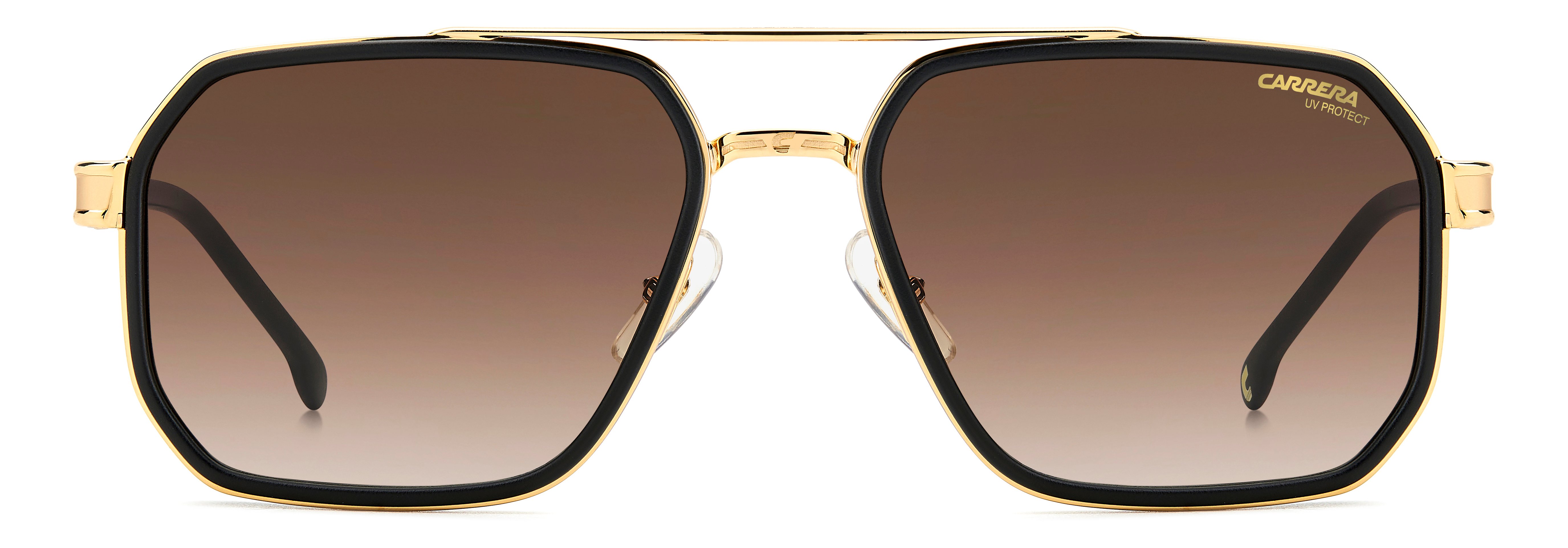 CARRERA-1069/S I46*86 MATTE BLACK GOLD(BLACK BROWN GREEN ANTIREFLEX 58*19, Negro | Dorado, hi-res image number 1