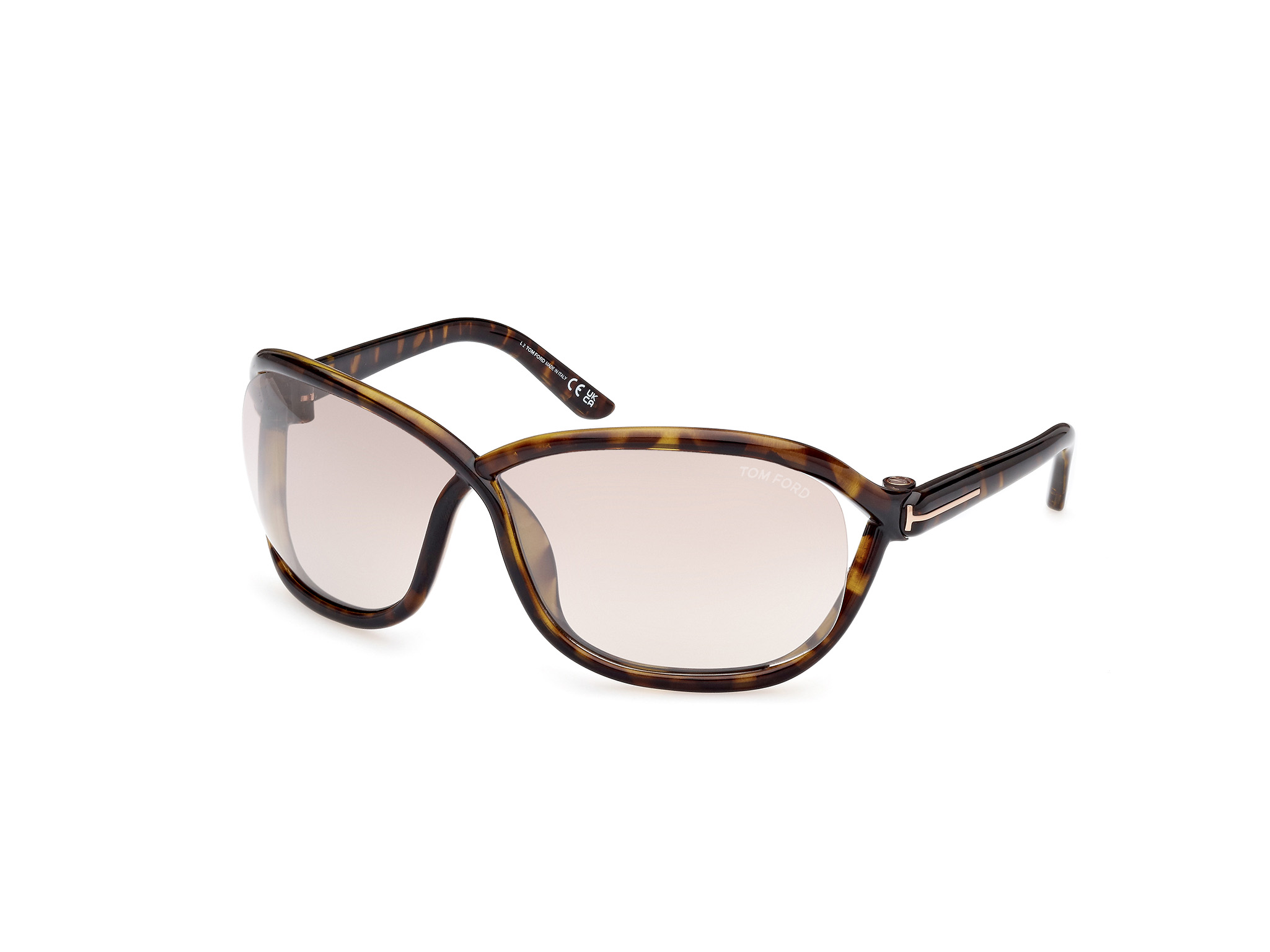 TOMFORD-1069/S 52G*2 dark havana( Mirror Brown 68*07, Havana, hi-res image number 0