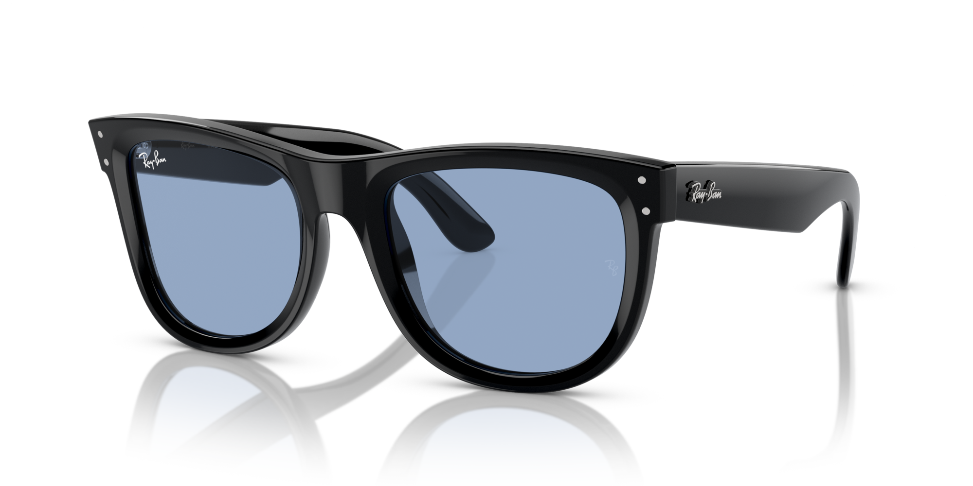 RB-0502S 667772 BLACK(LIGHT BLUE 50*22, Negro, hi-res image number 0