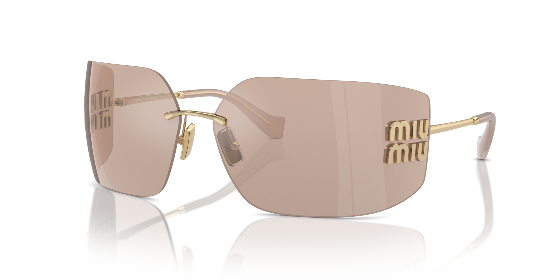 MIUMIU-54YS/S 5AK-061 GOLD (LIGHT PURPLE BROWN) 80*14, Dorado, hi-res image number 0