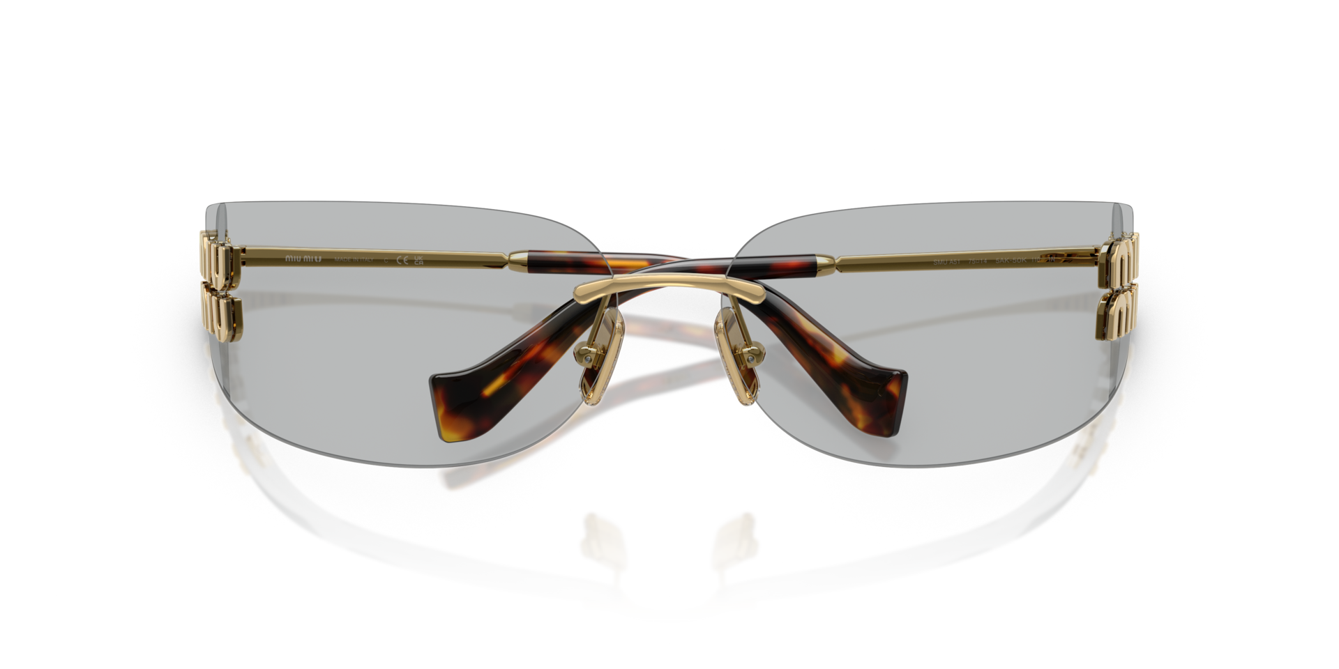 MIUMIU-A51S/S 5AK20P GOLD 75*14, Dorado, hi-res image number 4