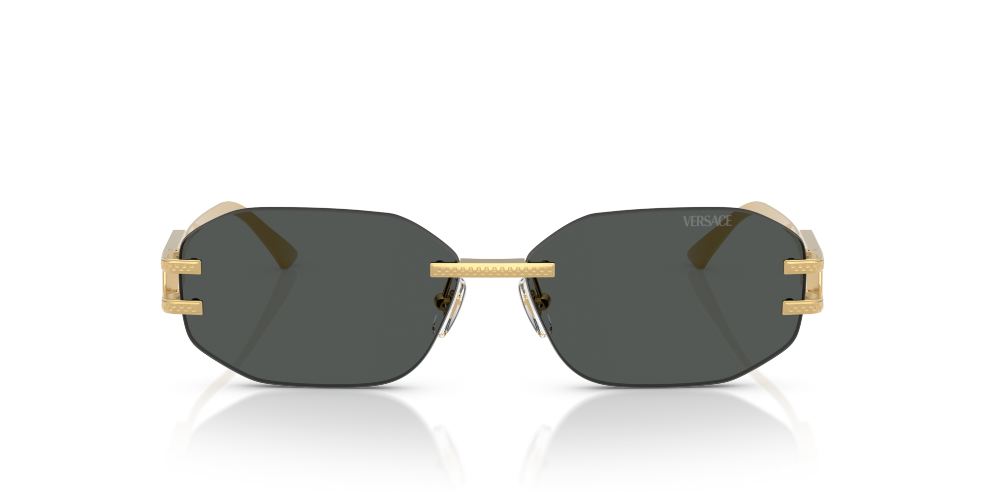 VERSACE-2274/S 100287 GOLD(DARK GREY 58*13, , hi-res image number 1