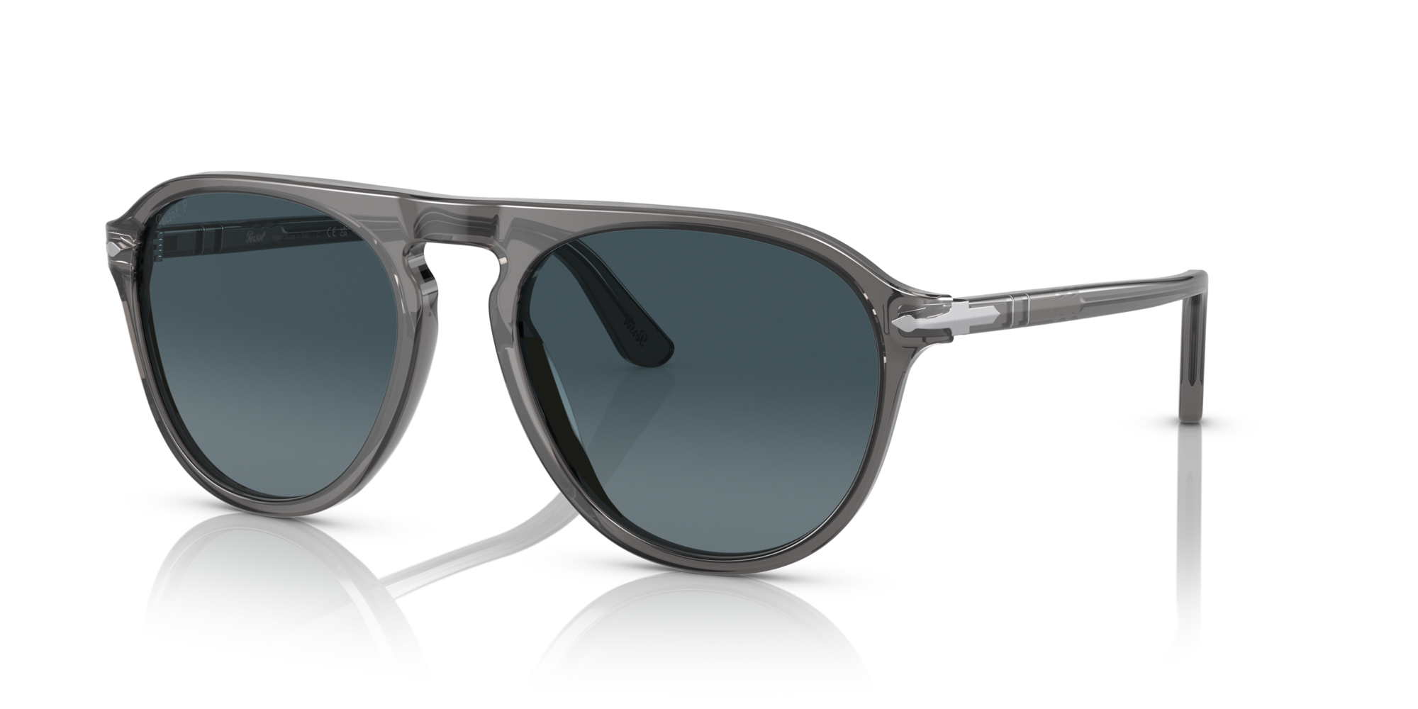 PERSOL-3302S/S 1196S3 TRANSPARENTE GREY (BLUE 55*19, Gris, hi-res image number 0