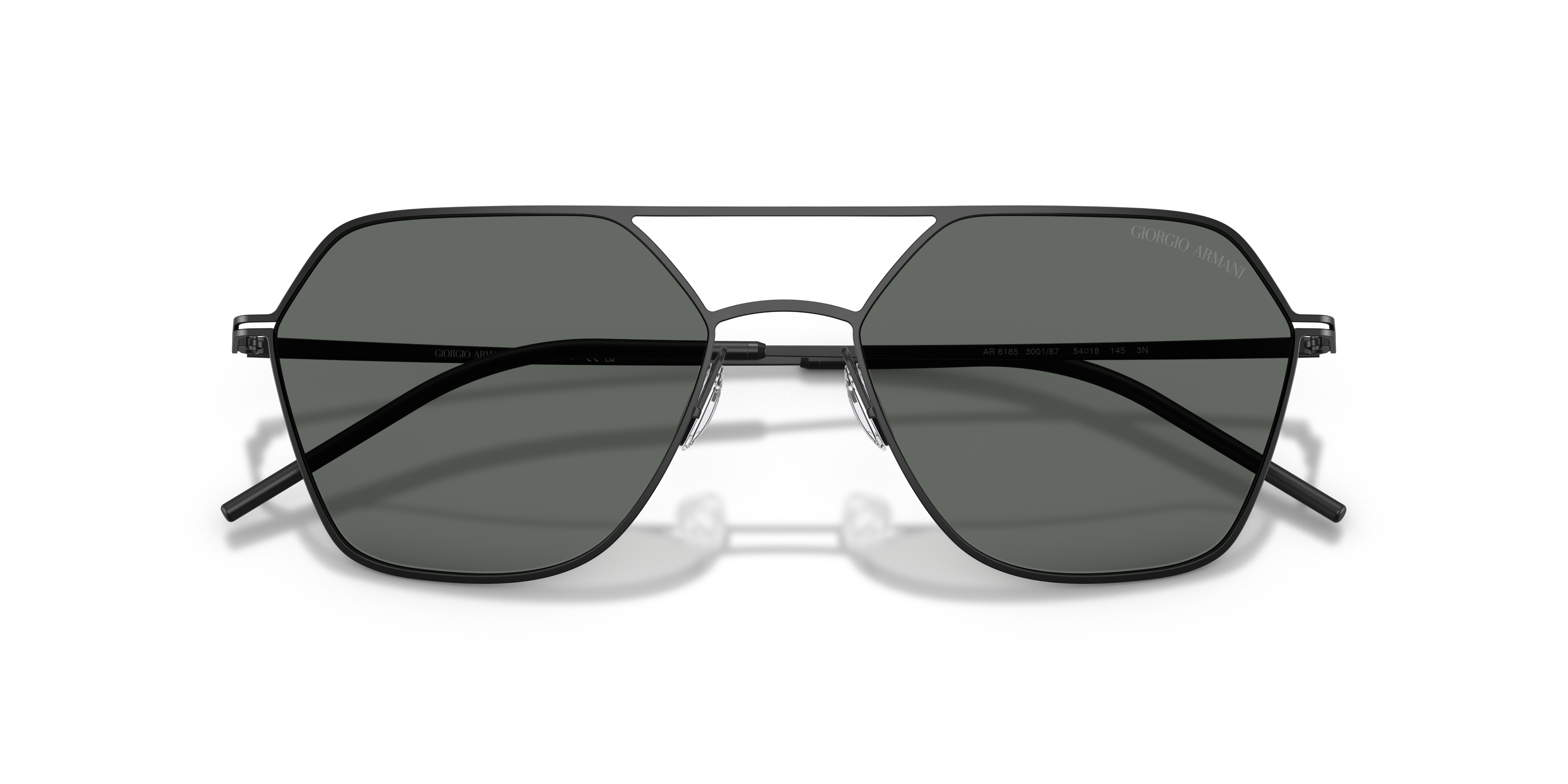 ARMANI-6185/S 300187 MATTE BLACK(DARK GREY 54*18, , hi-res image number 4
