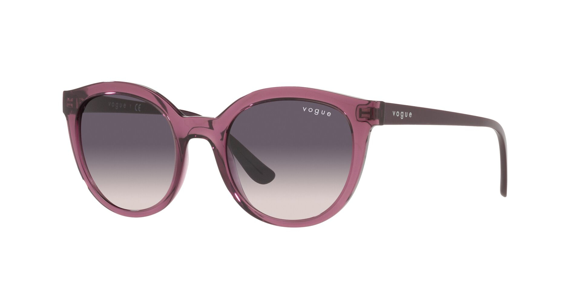 VOGUE-5427/S 276136 TRANSPARENT PURPLE(PINK GRADIENT DARK GREY 50*20, Rojo-Violeta, hi-res image number 0
