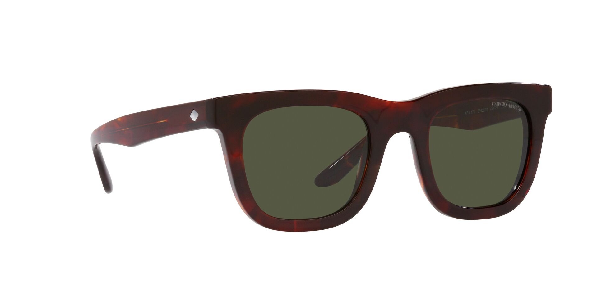 ARMANI-8171/S 596231 RED HAVANA(GREEN 49*23, Rojo, hi-res image number 1