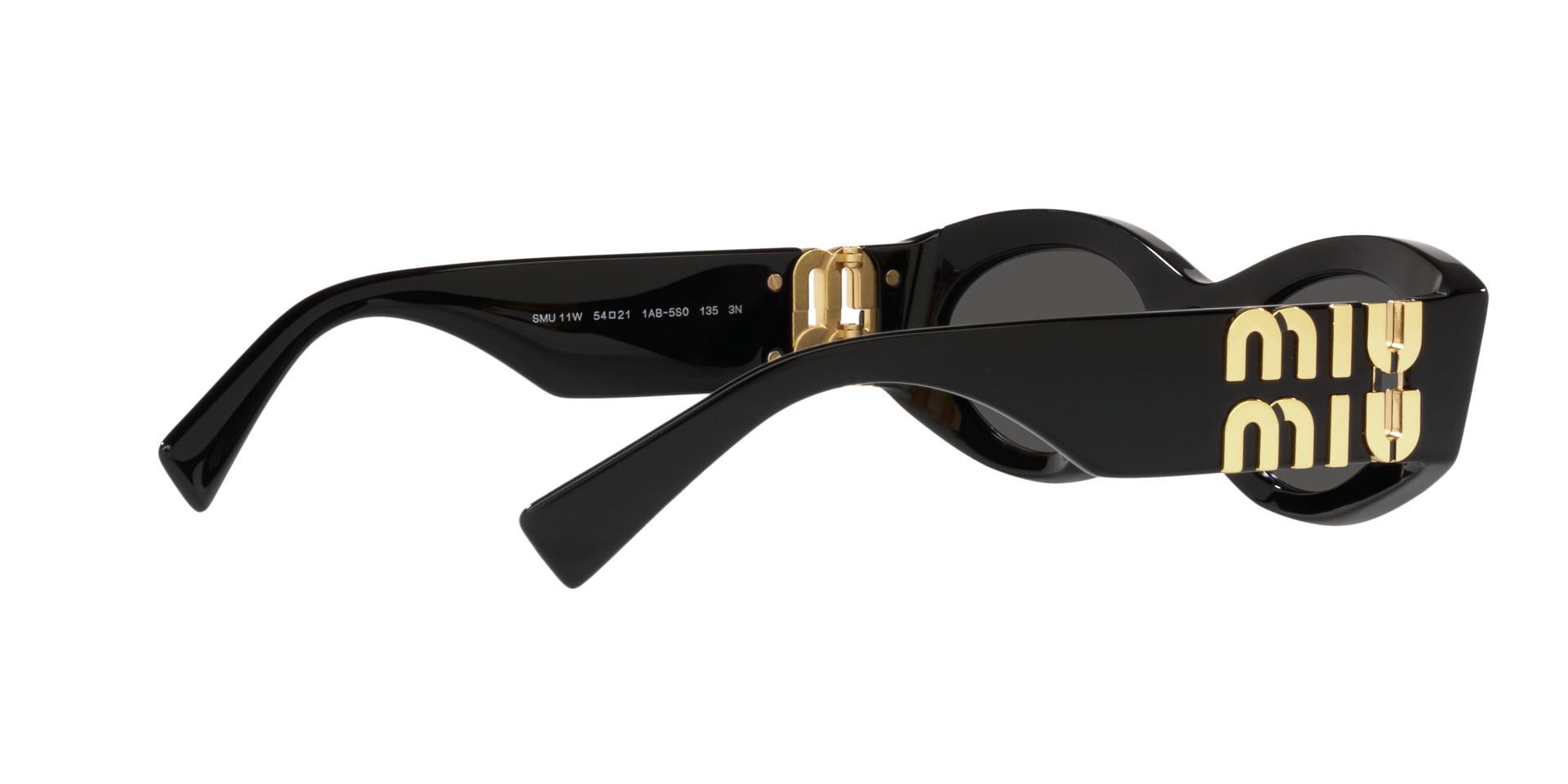 MIUMIU-11W/S 1AB5S0 NEGRA/NEGRA ORO 54*21, Negro, hi-res image number 7