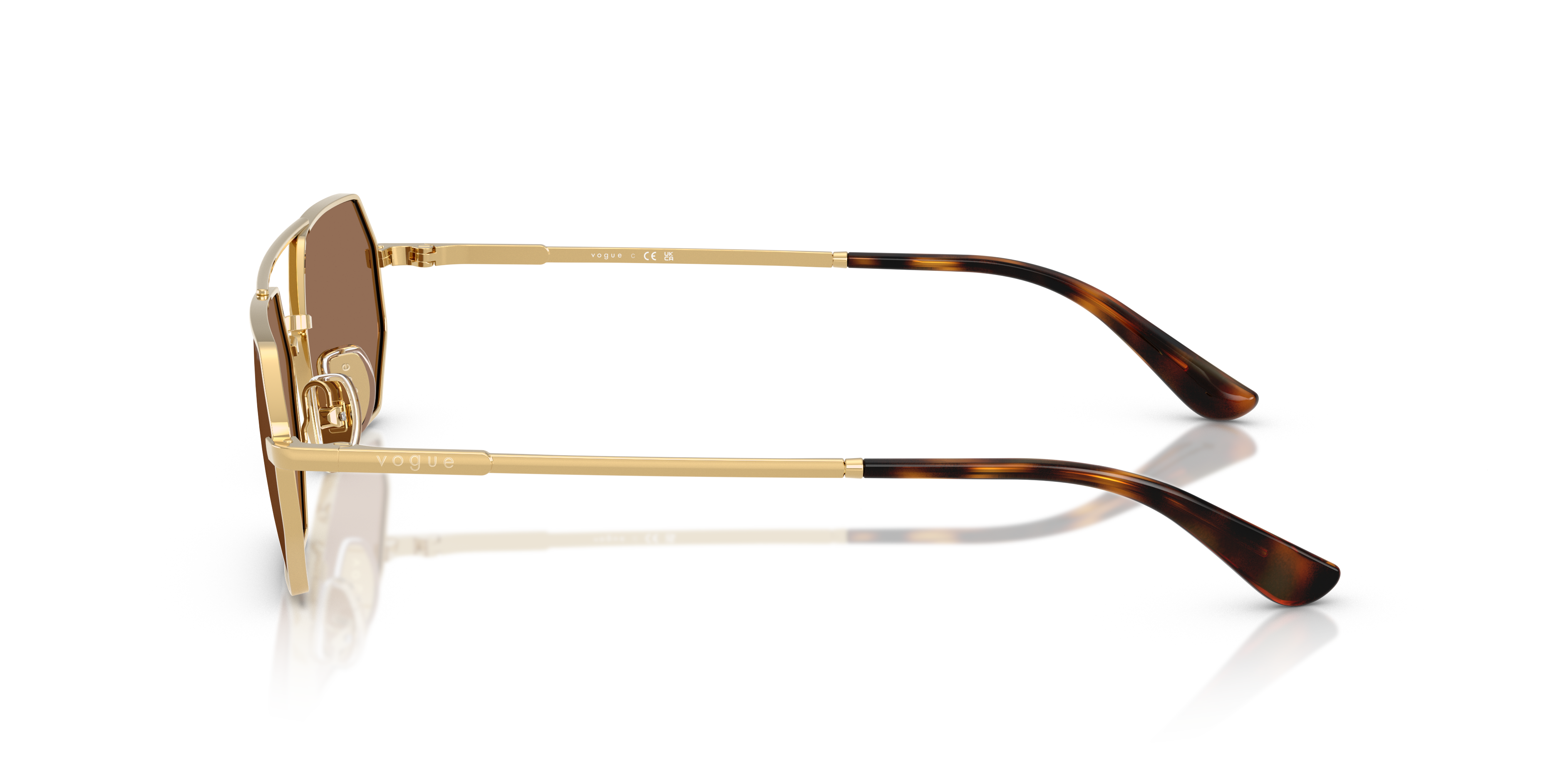 VOGUE-4329S/S 280/73 GOLD(DARK BROWN 55*18, , hi-res image number 2